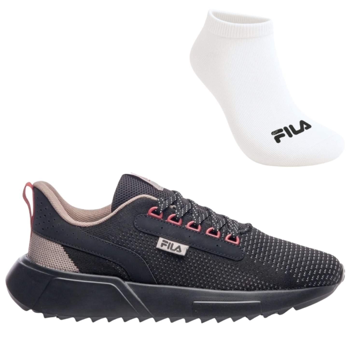 Kit Tênis Fila Freestyle Ii + Meia - Masculino - Foto 1