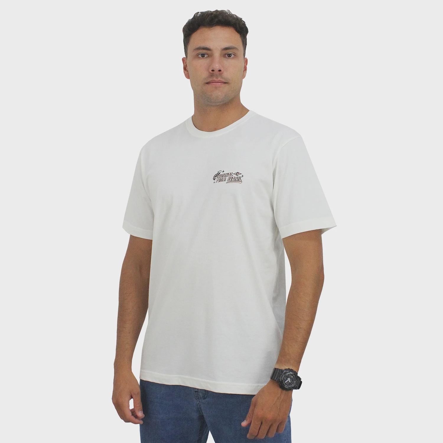 Camiseta Rip Curl Poster Brasil Bone Masculina - Foto 1