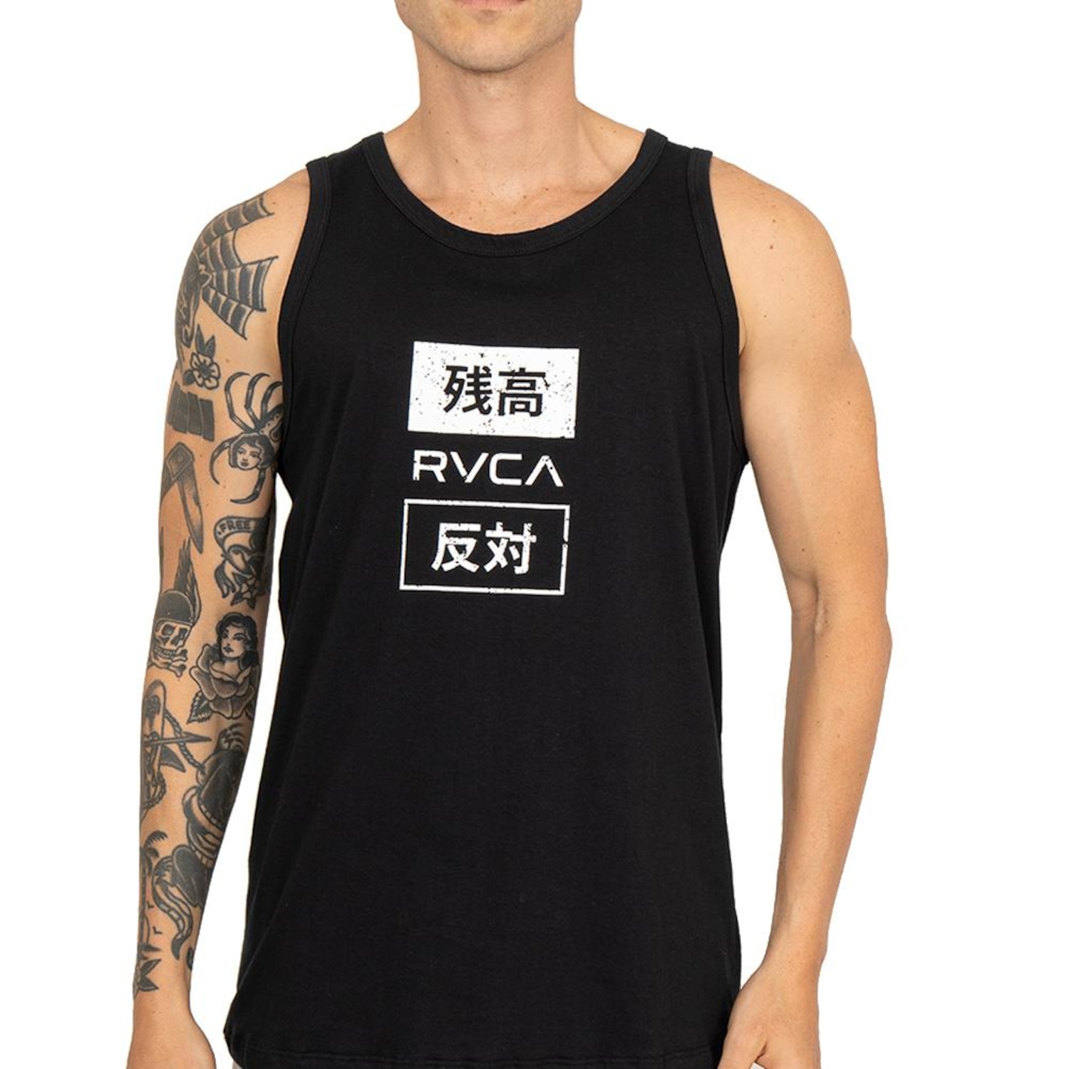Camiseta Regata RVCA Trade SS Masculino - Foto 1
