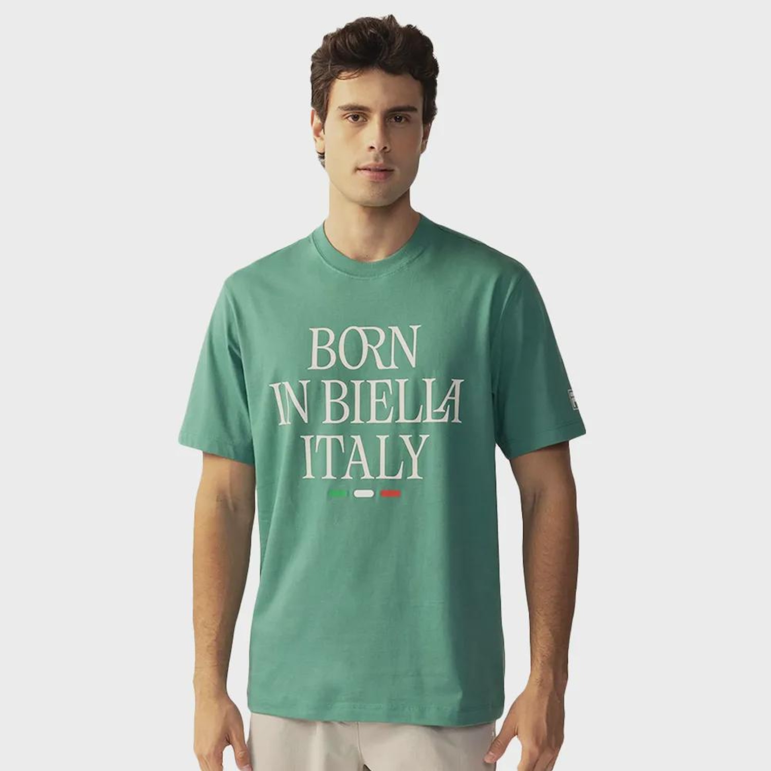 Camiseta Fila Comfort Born In Biella Letter Masculina - Foto 2