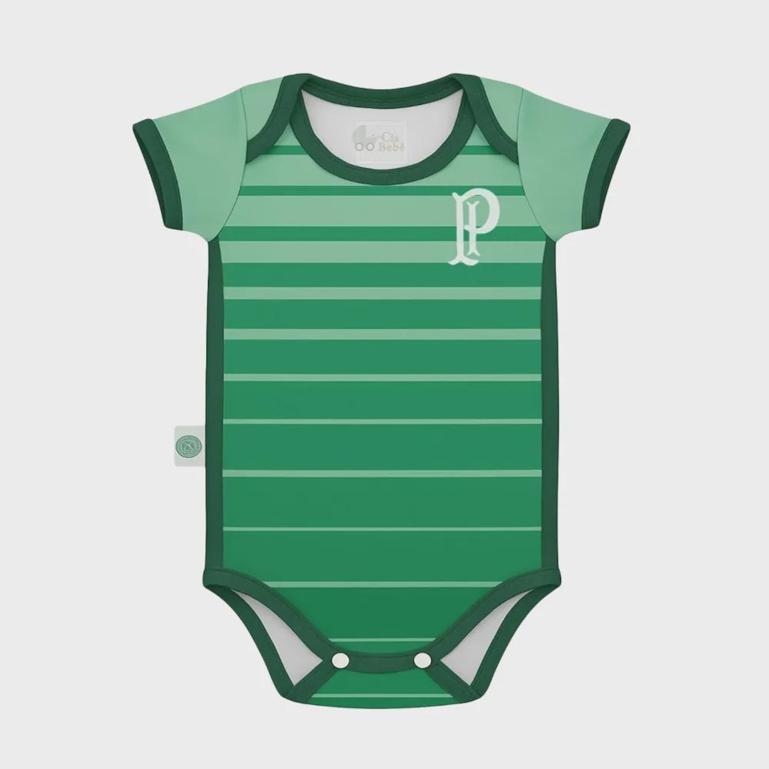 Body Revedor Palmeiras Degradê Infantil - Foto 1