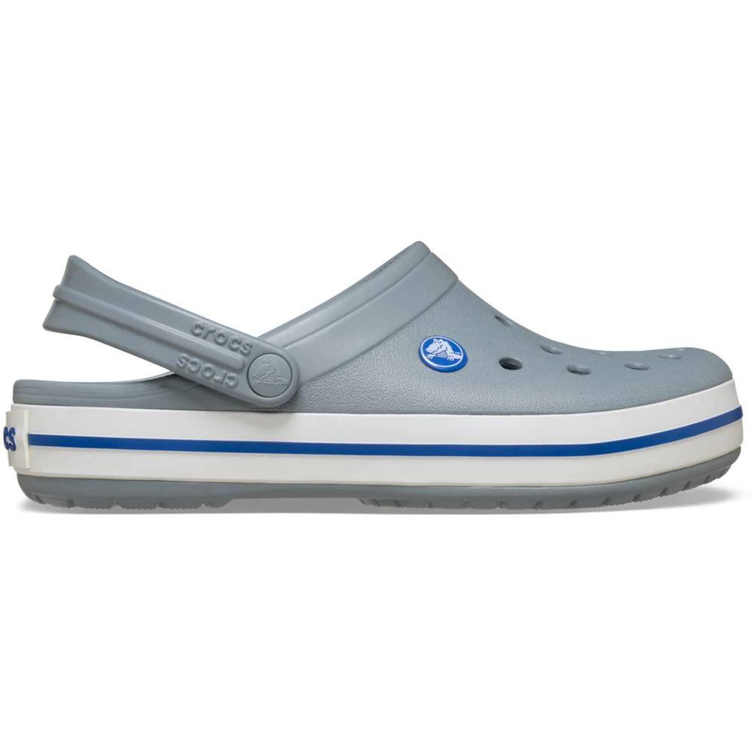 Sandália Crocs Crocband Clog Concrete - Unissex - Foto 1