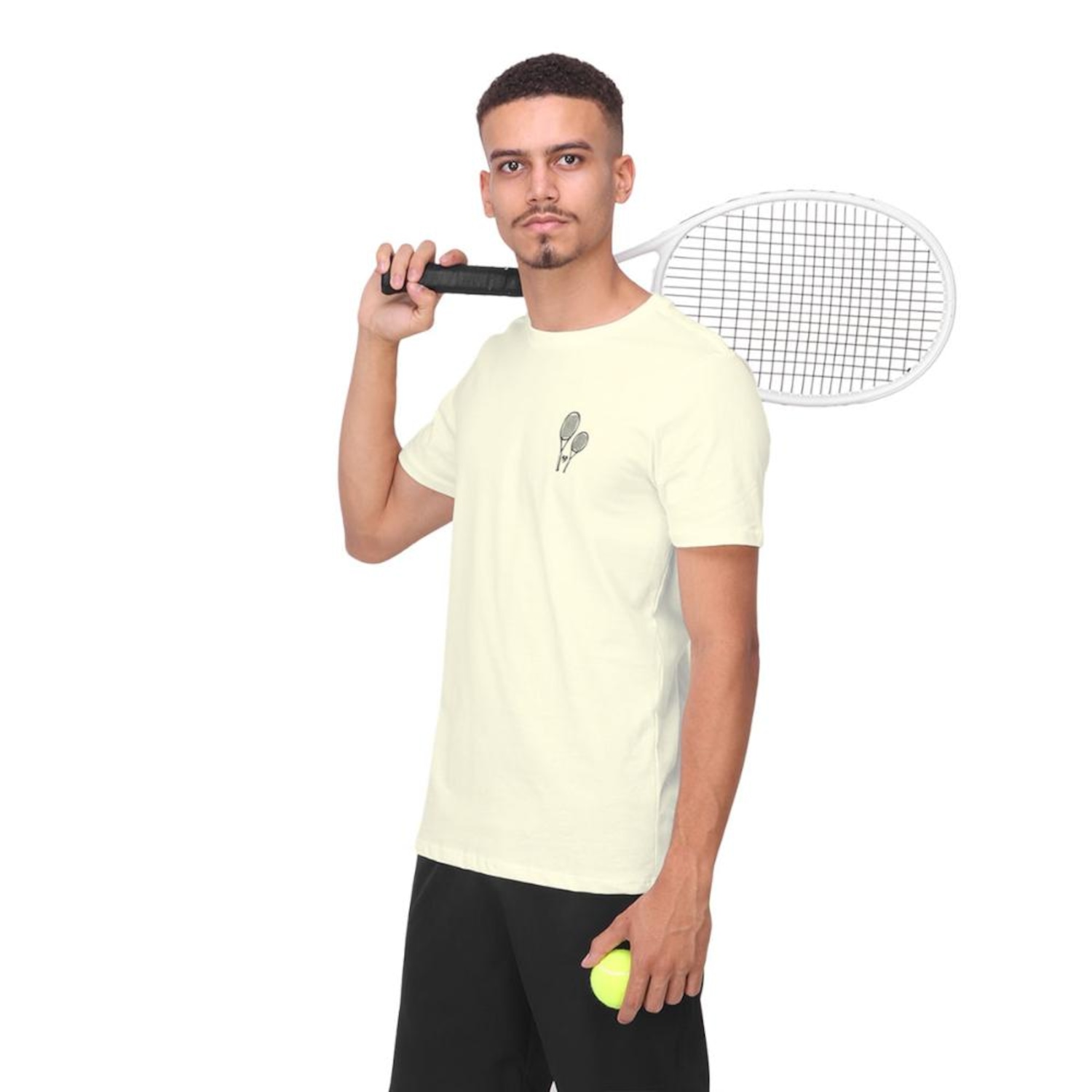 Camiseta Titan Raquete Dupla Masculina - Foto 1