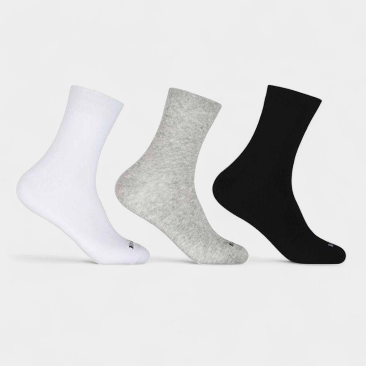 Kit Meias Hoahi Cano Médio com 3 Pares - Adulto - Foto 1