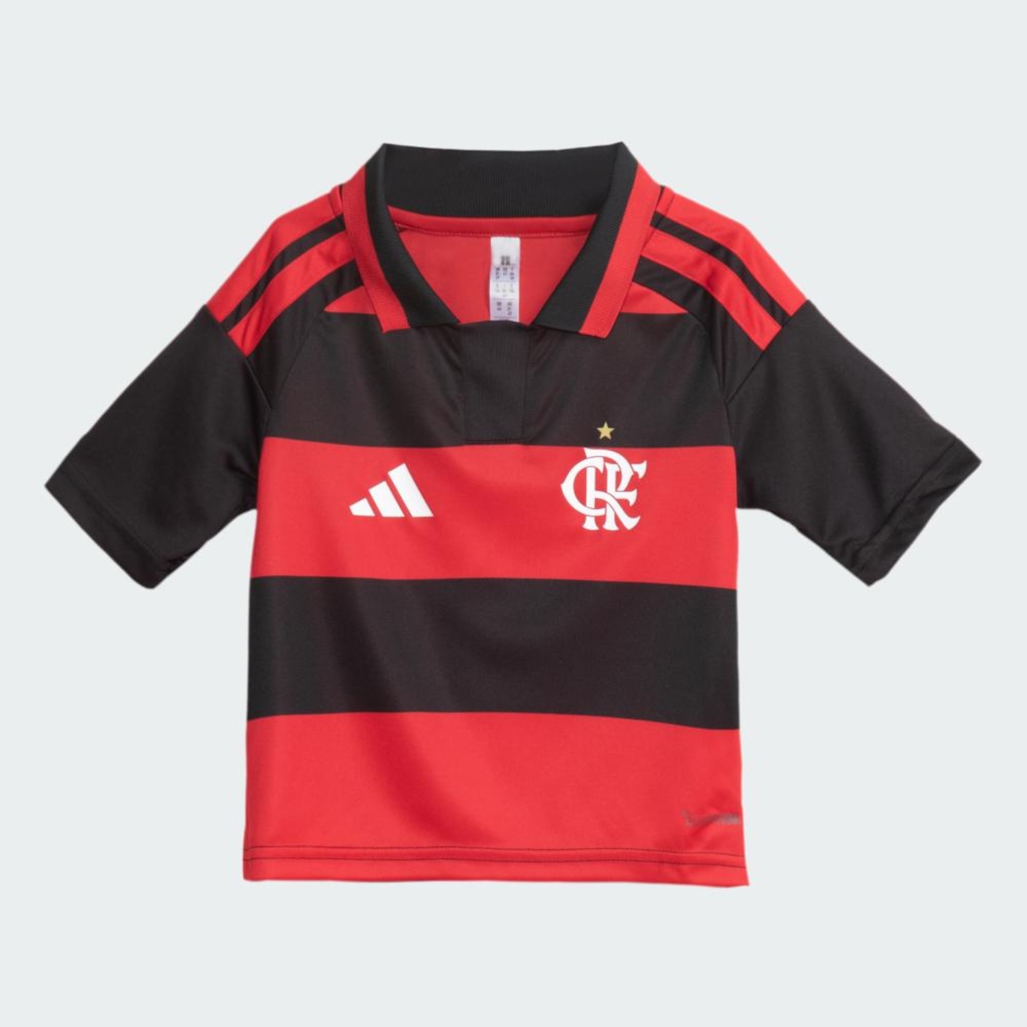 Kit Uniforme de Futebol do Flamengo I 26/27 adidas Infantil - Foto 1