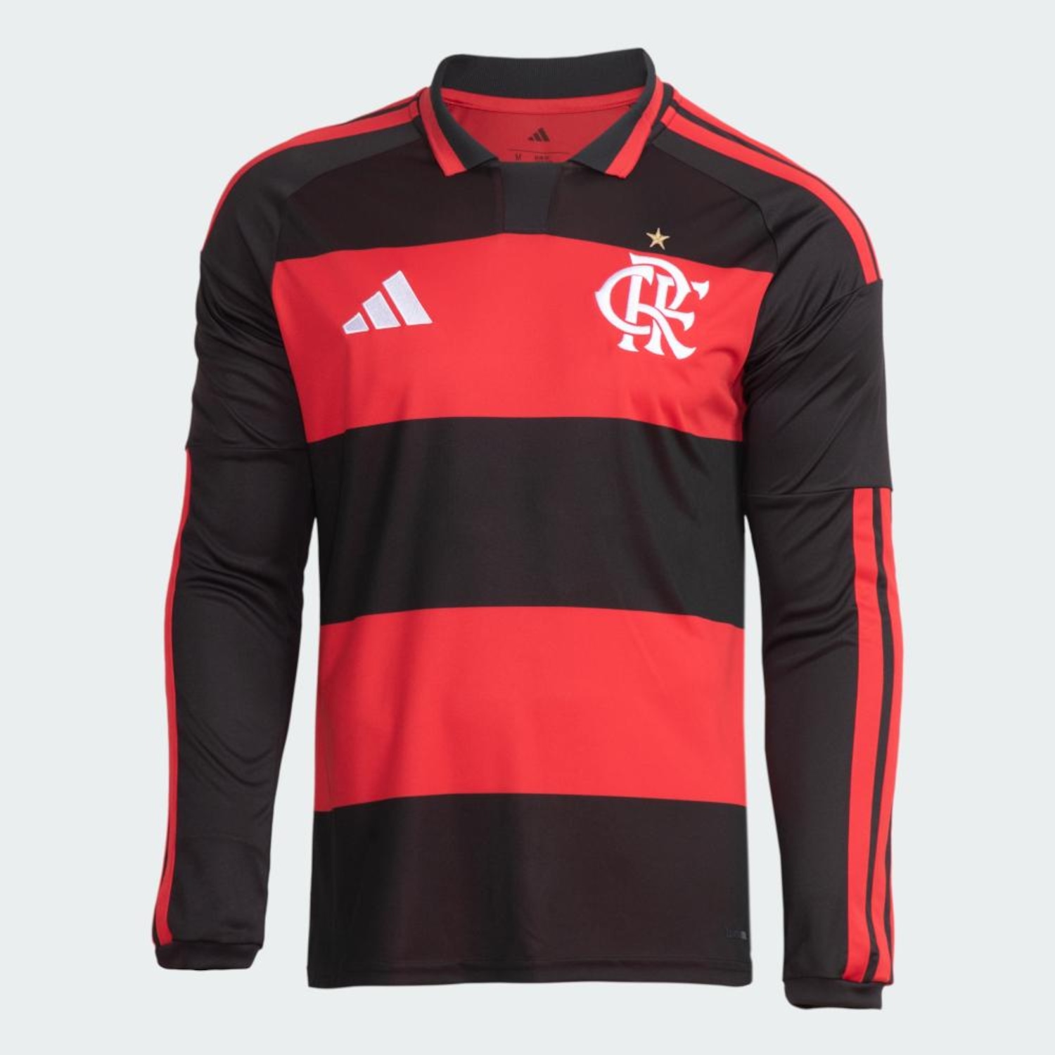 Camisa do Flamengo I 26/27 adidas Manga Longa Masculina - Foto 2