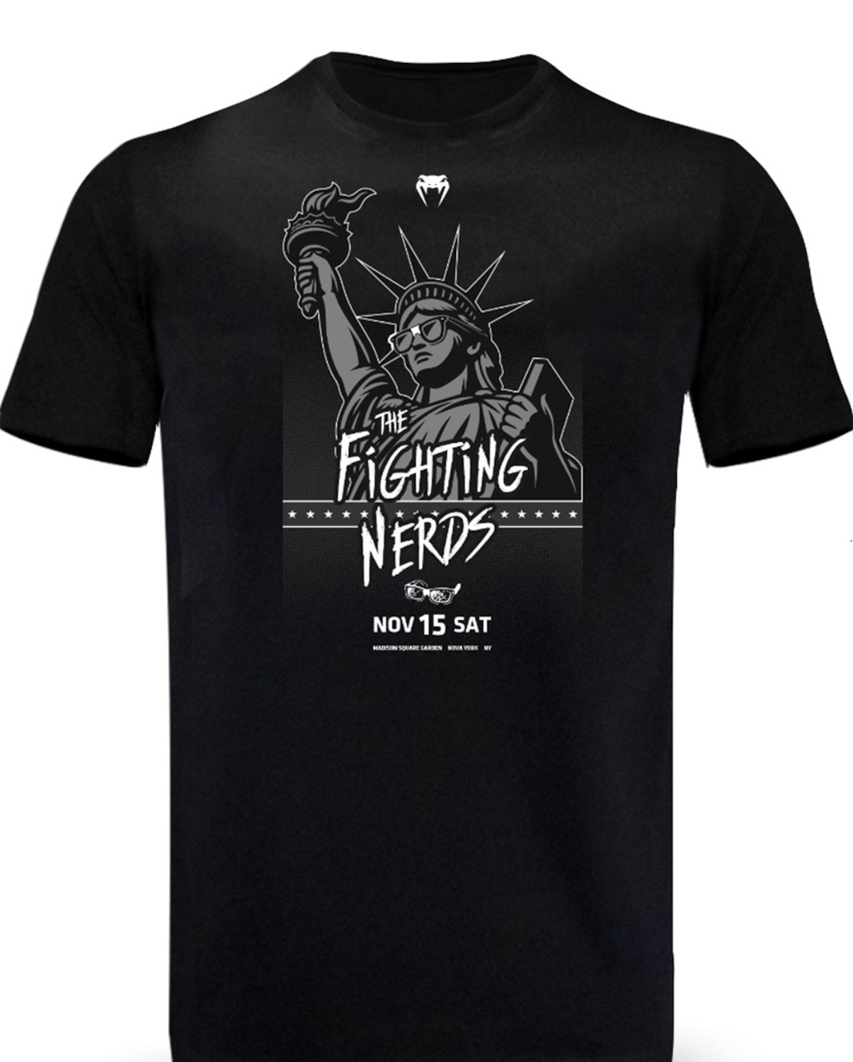 Camiseta Venum Fighting Nerds Nova York Edição UFC 322 Masculina - Foto 4