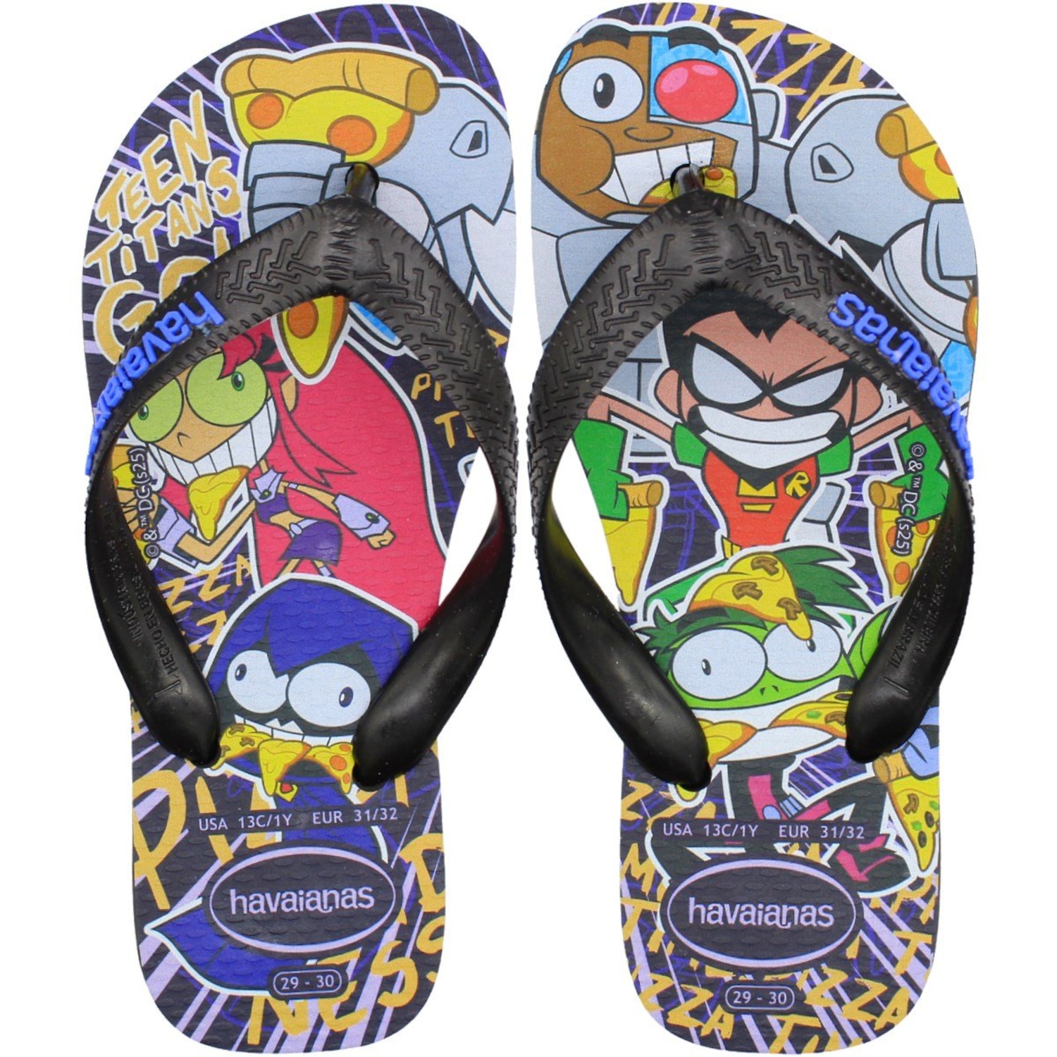 Chinelo de Dedo Havaianas Top Warner Infantil - Foto 1