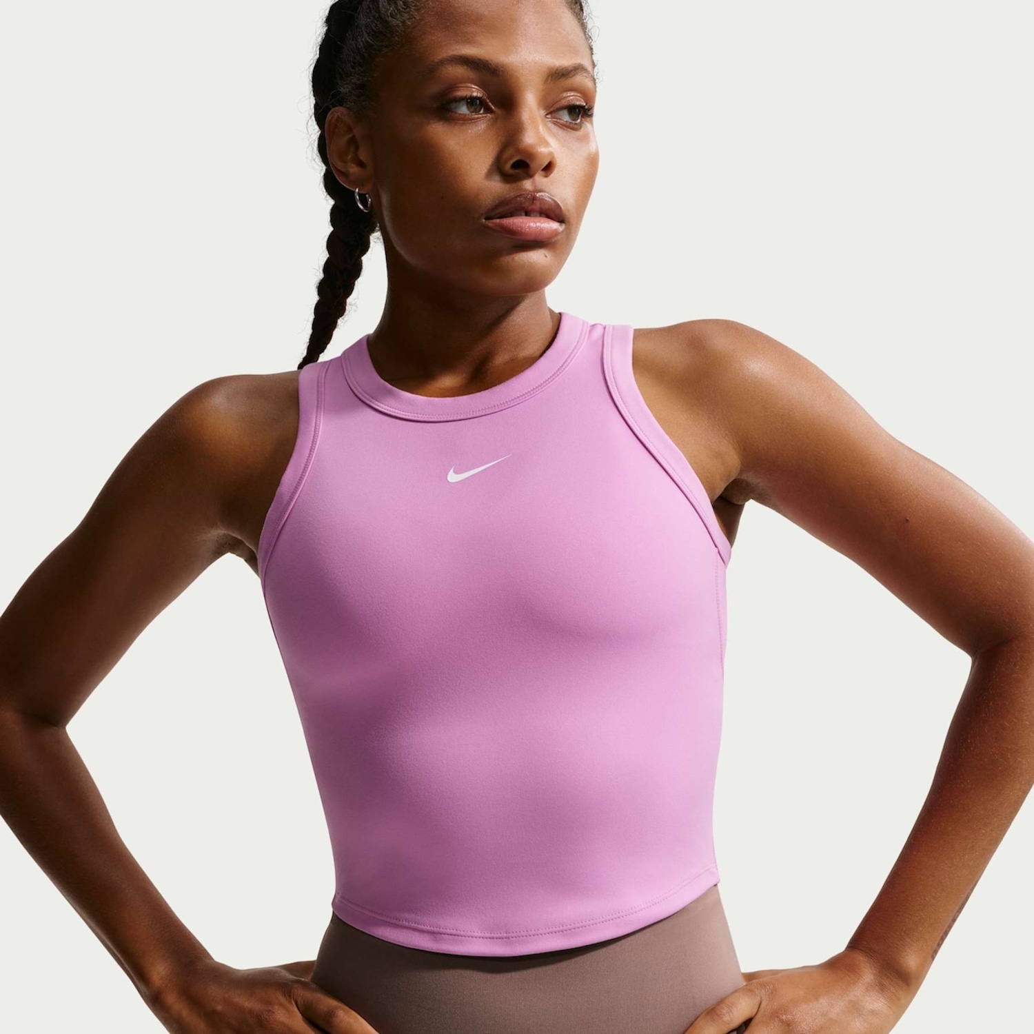 Regata Nike Dri-FIT One Cropped Feminina - Foto 1