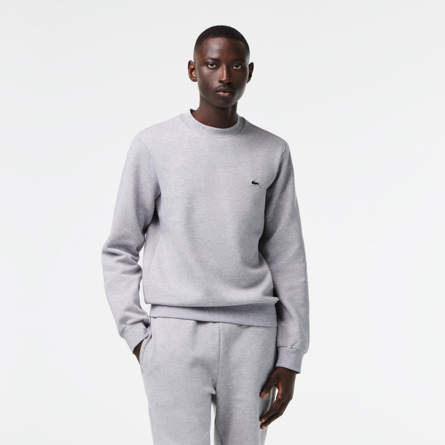 Blusão Moletom Essentials Lacoste Masculino – Conforto e Corte Clássico - Foto 3
