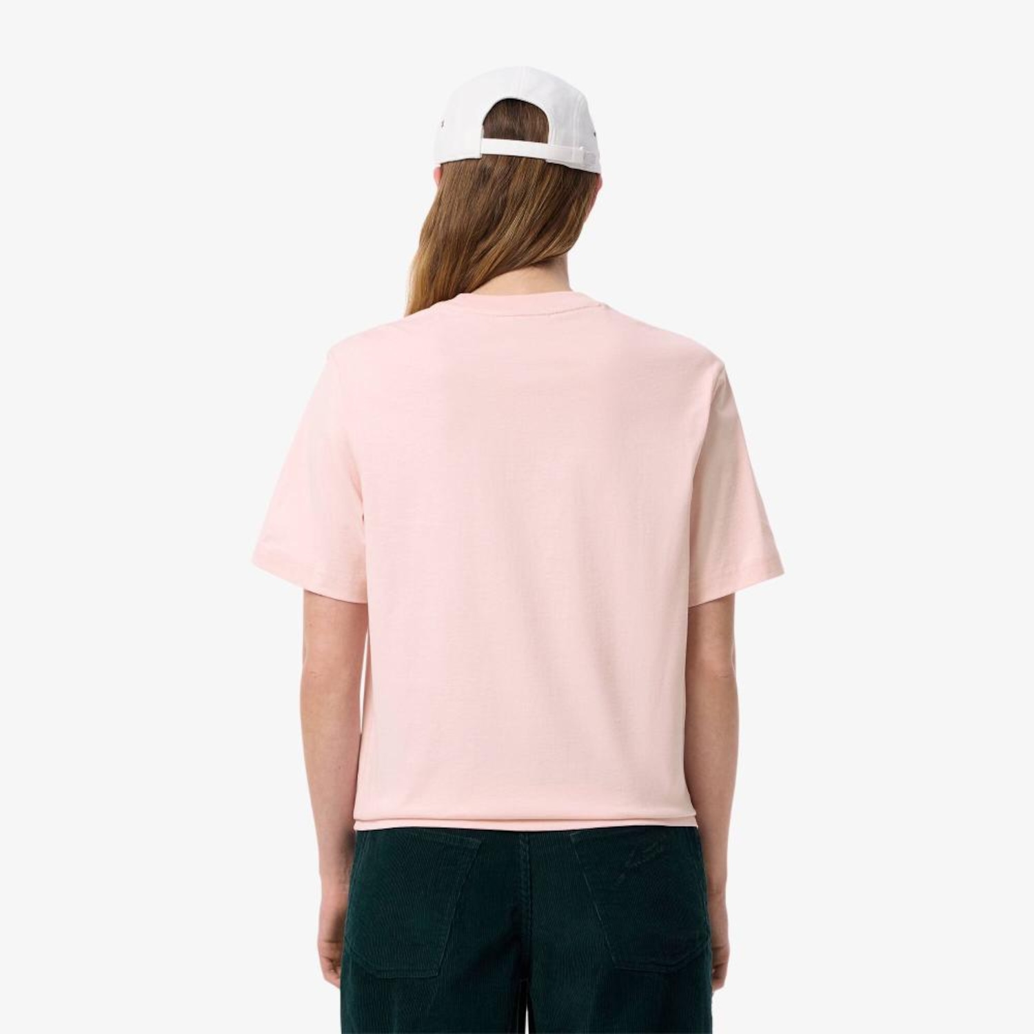 Camiseta de Algodão com Caimento Relaxado Lacoste Feminina - Foto 3