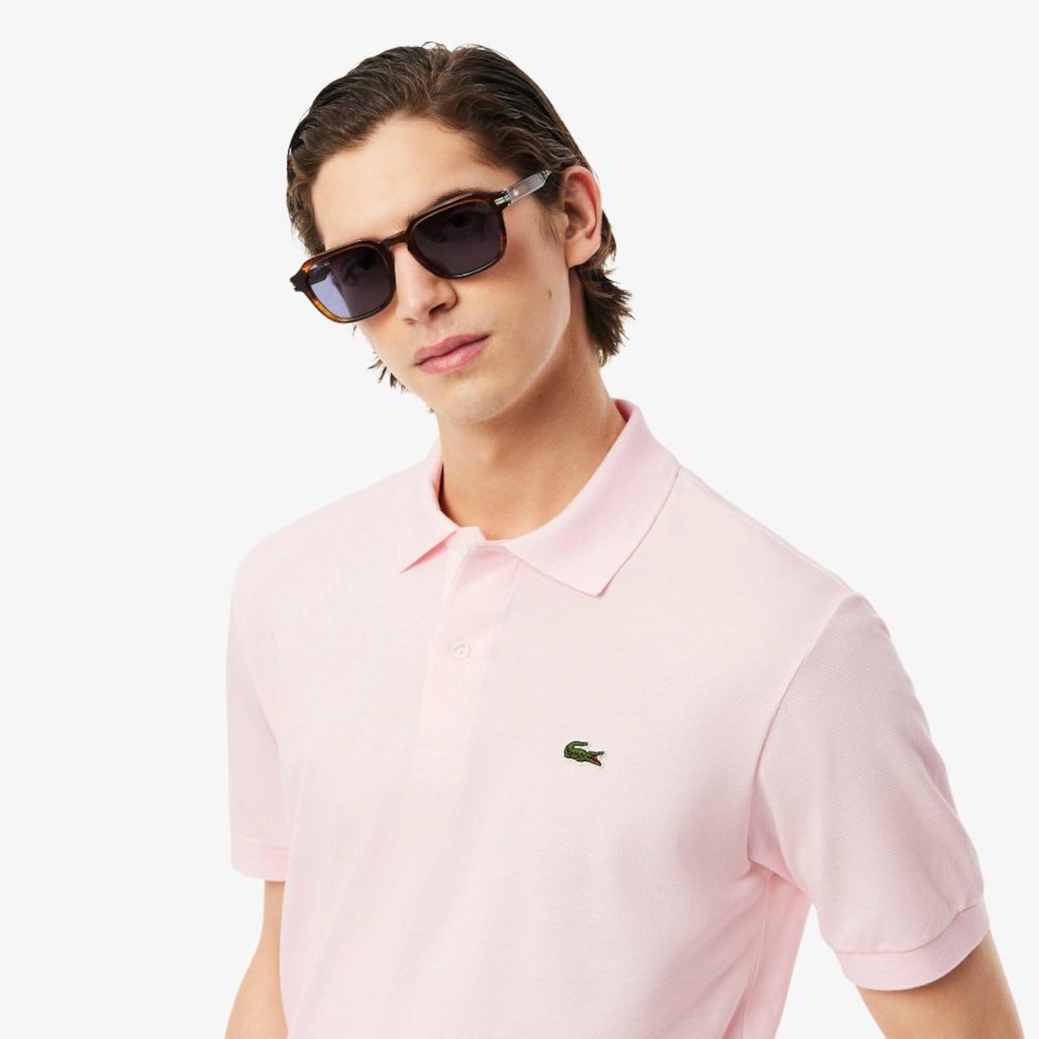Camisa Polo Lacoste Light Piqué Ajuste Clássico Masculina - Foto 2