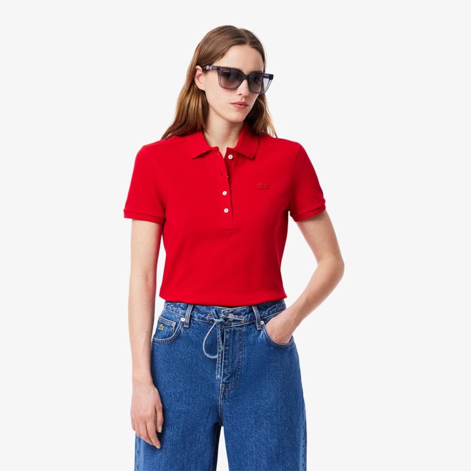 Camiseta Polo Lacoste L.12.D Slim Feminina – O Clássico com Stretch e Flexibilidade - Foto 1