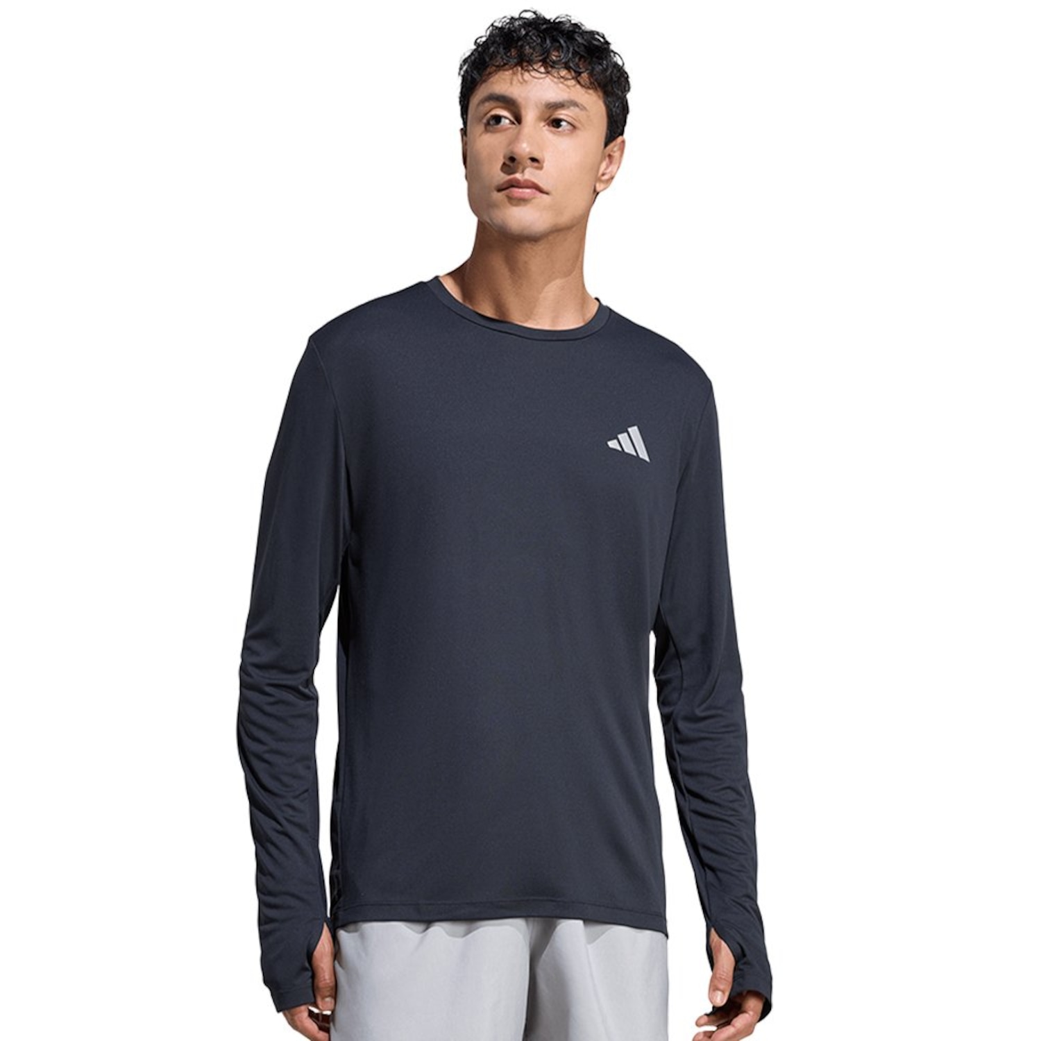 Camiseta Manga Longa adidas ADI365 Running Masculina - Foto 1