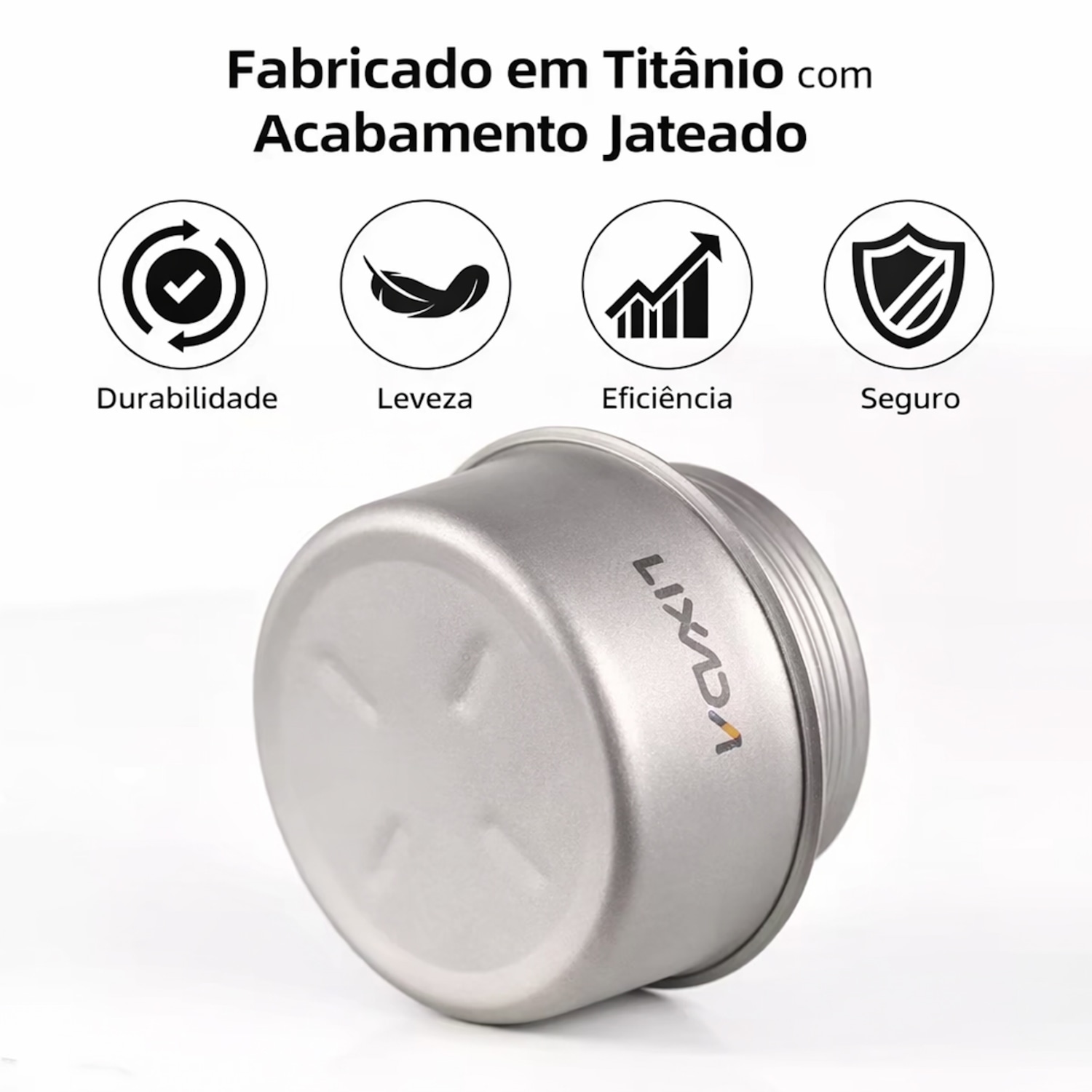 Mini Fogareiro Gold Sports De Acampamento Portátil a Álcool Com Tampa - Acampamento e Caminhadas - Foto 4