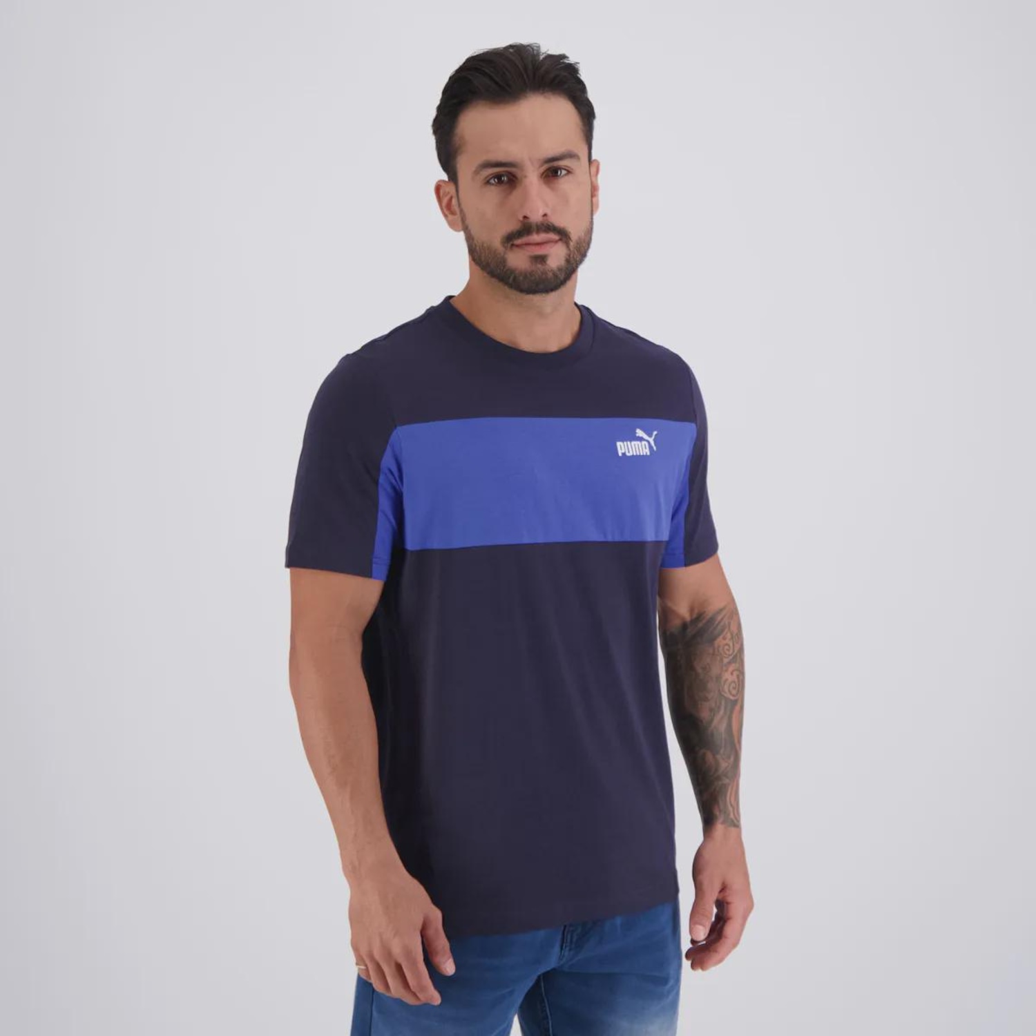 Camiseta Puma Ess Block Tee Masculina - Foto 2