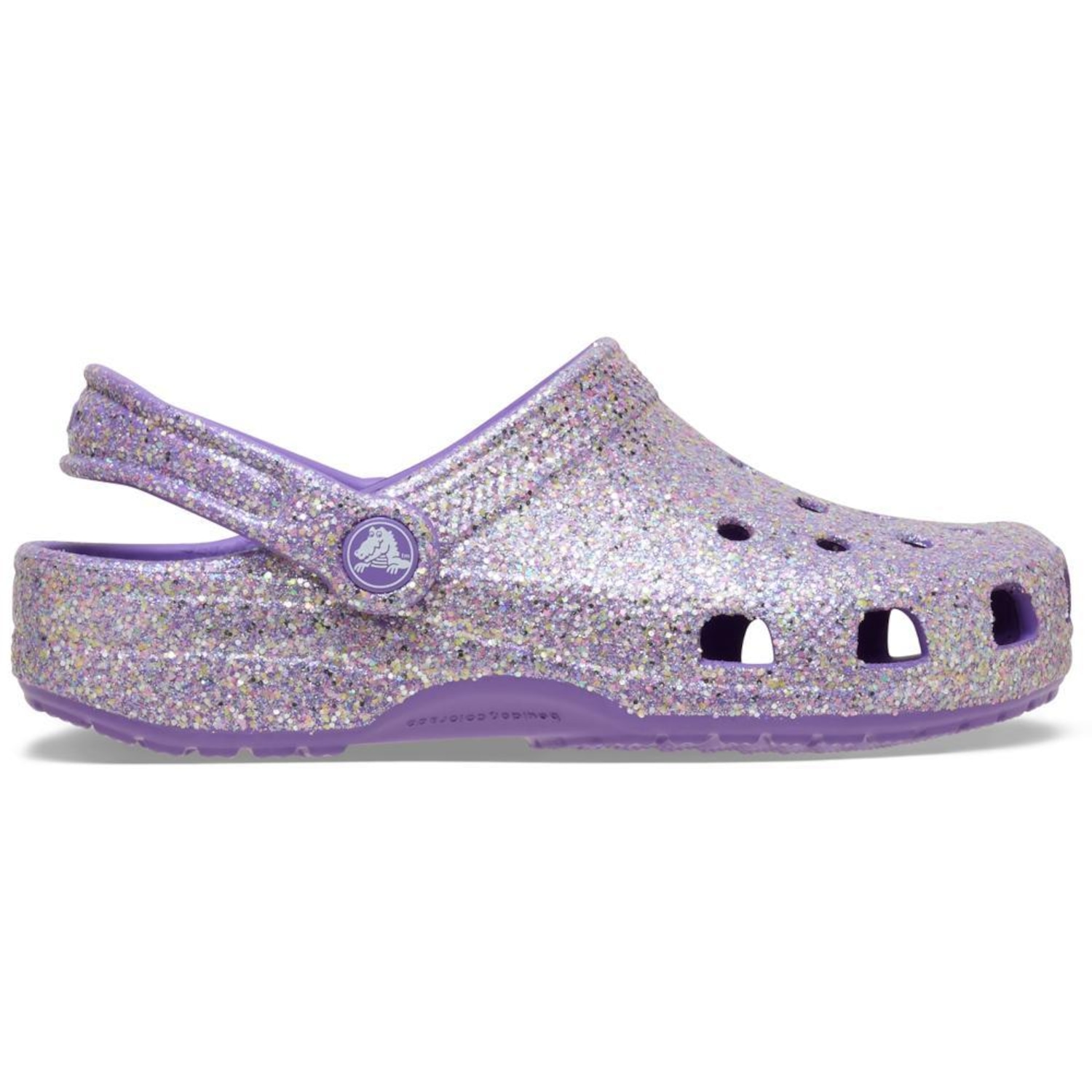Sandália Crocs Classic Fantasy Glitter Clog K - Infantil - Foto 1