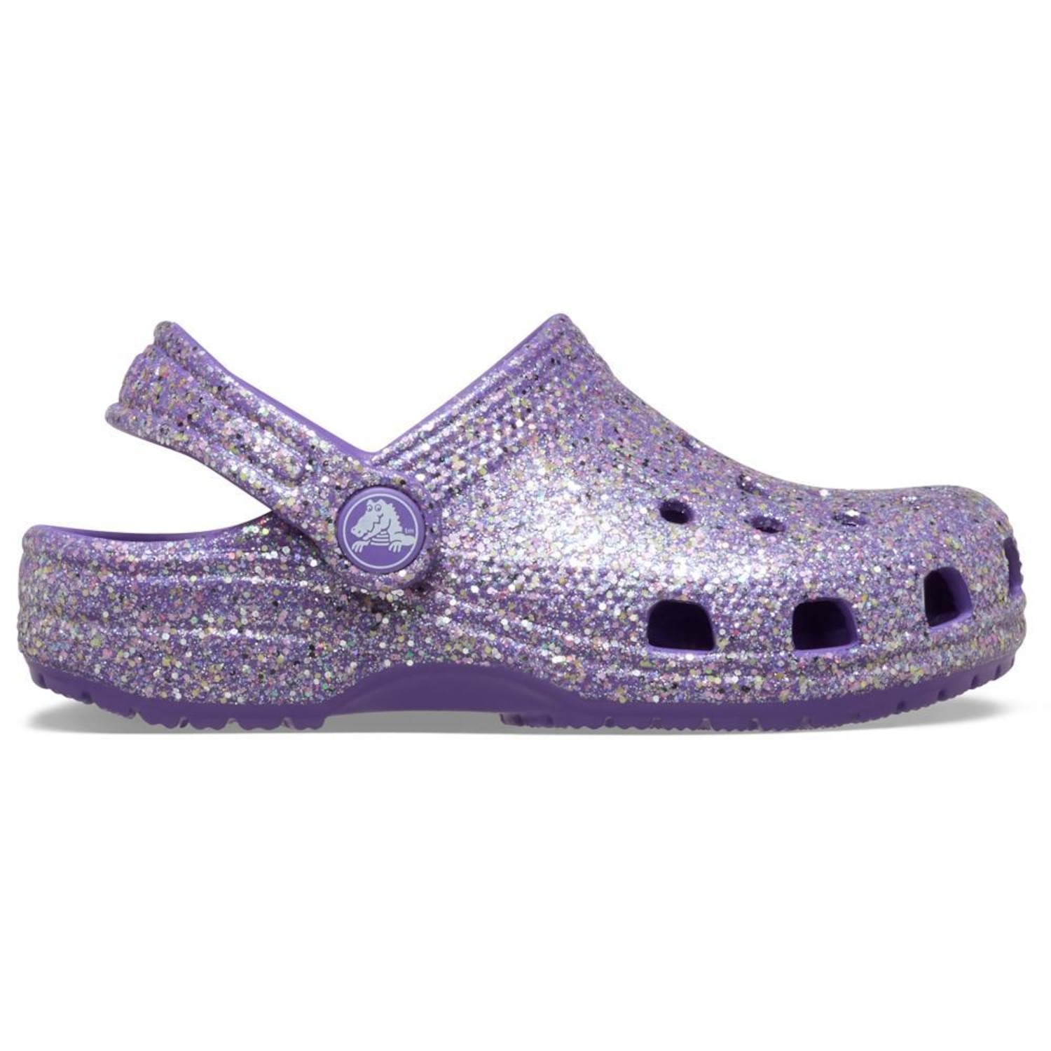 Sandália Crocs Classic Fantasy Glitter Clog T - Infantil - Foto 1