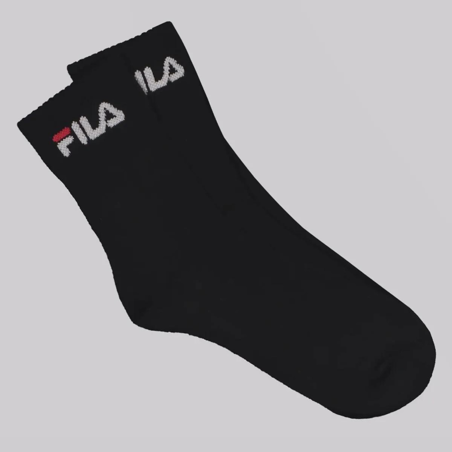 Kit de Meias Cano Médio Fila 12 Pares Unissex - Foto 1