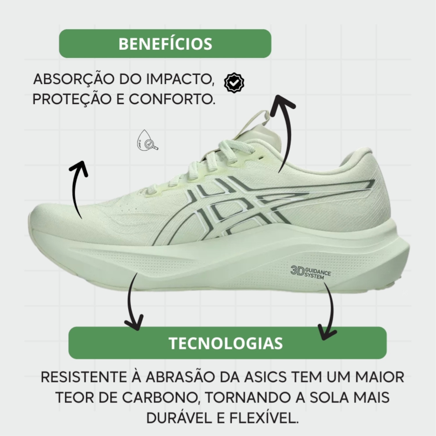 Tênis Feminino ASICS GT-2000 14 + 1 Par de Meia - Foto 2