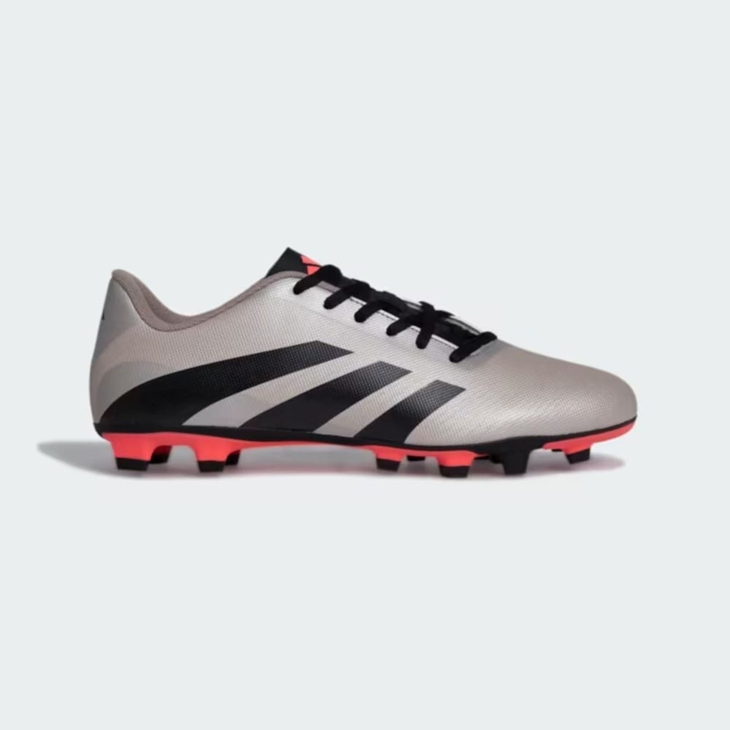 Chuteira de Campo Adidas Adulto Predator Essentials 24.5 Platinum - Foto 1