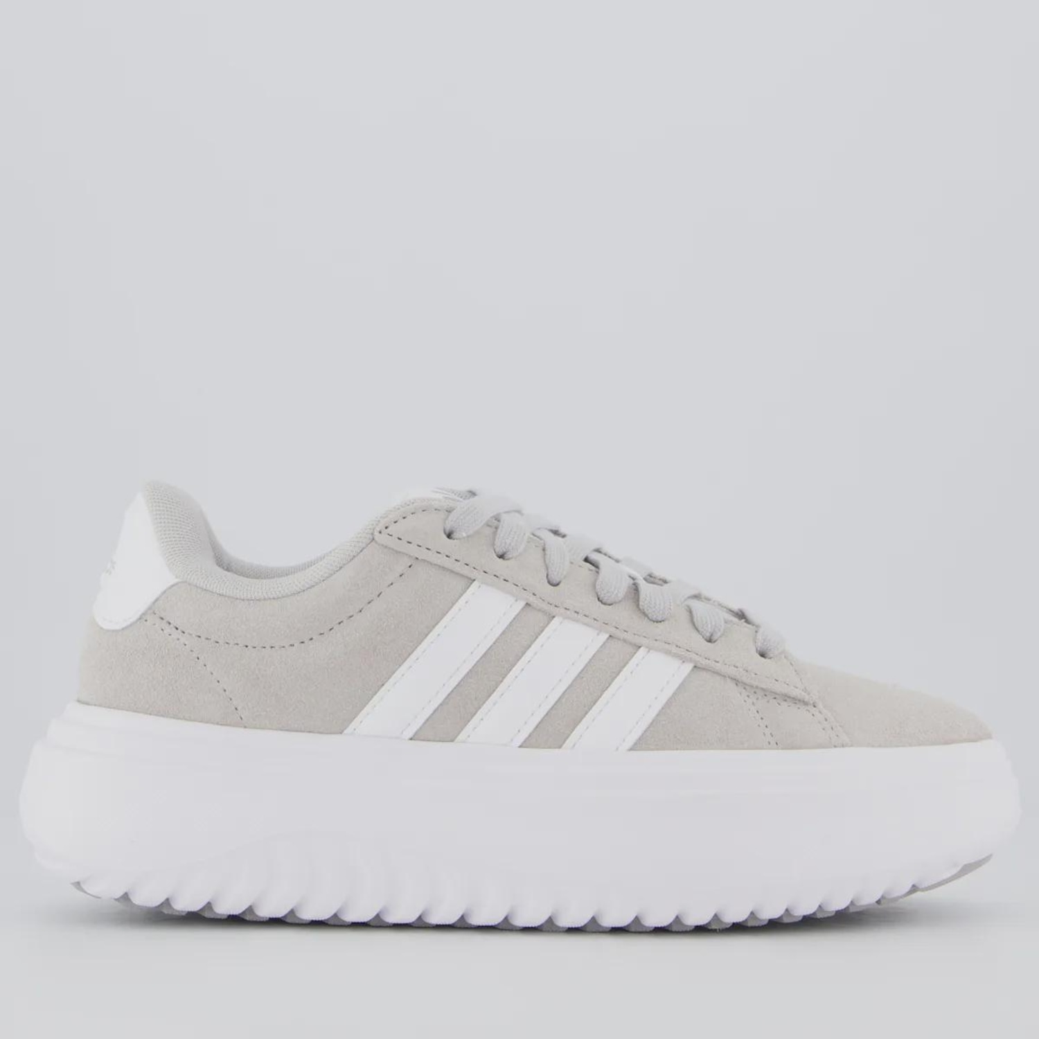 Tênis Feminino adidas Grand Court Platform Suede - Foto 1