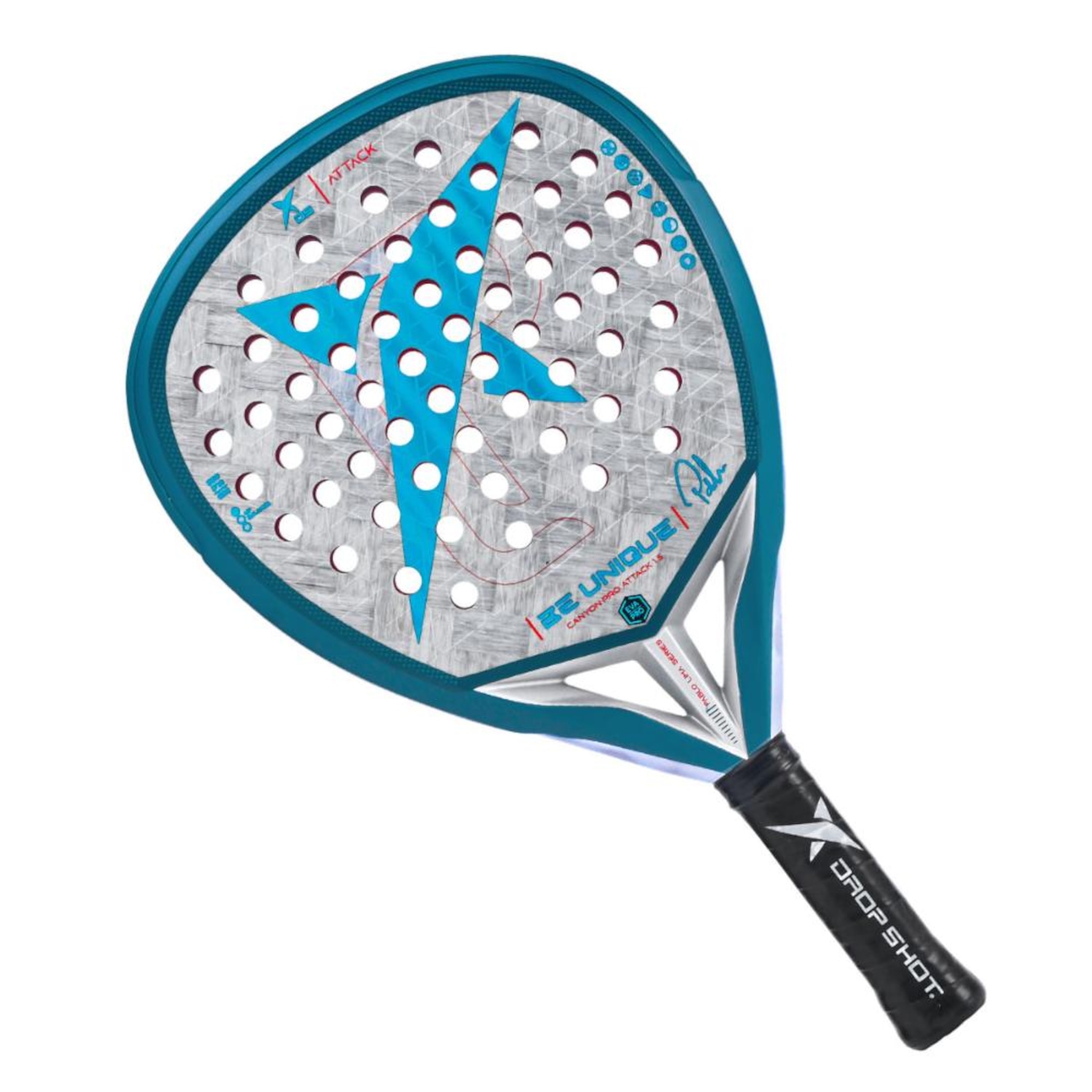 Raquete de Padel Drop Shot Canyon Pro Attack 1.5 Lima - Foto 1