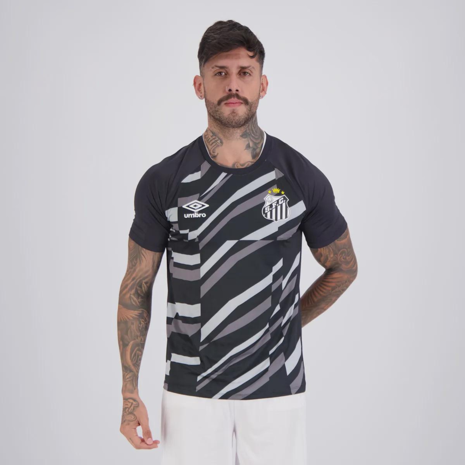 Camisa do Santos Aquecimento 2026 Umbro Masculina - Foto 1