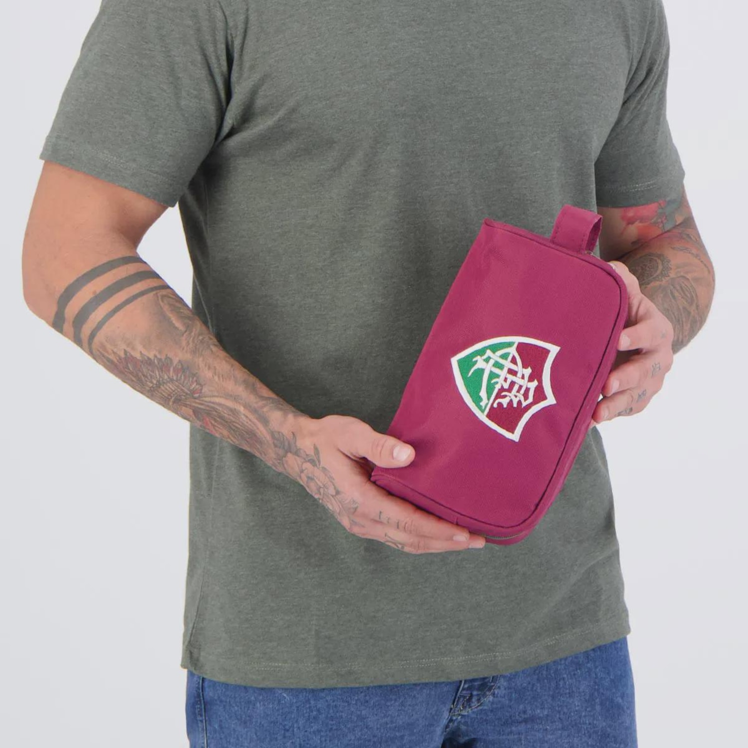 Necessaire Fluminense Bordô - Foto 1