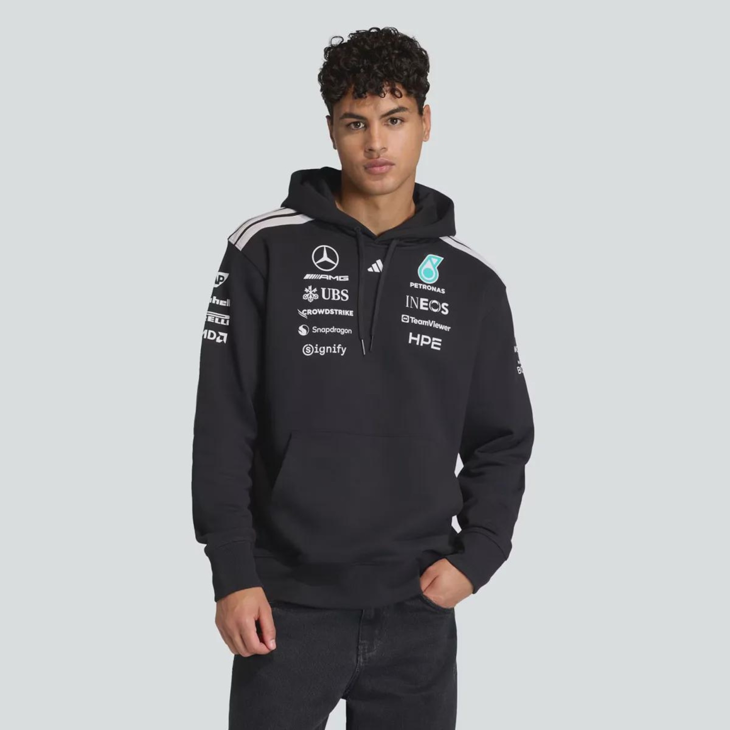 Blusão adidas Mercedes AMG Petronas Driver Masculino - Foto 1