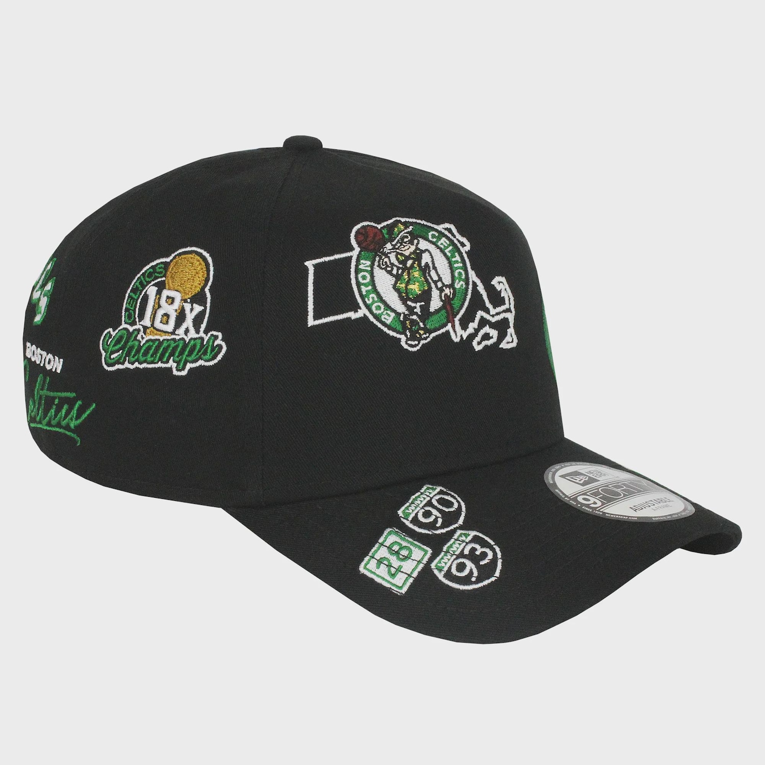 Boné New Era 9Forty A-Frame NBA All Over Boston Celtics Masculino - Foto 3