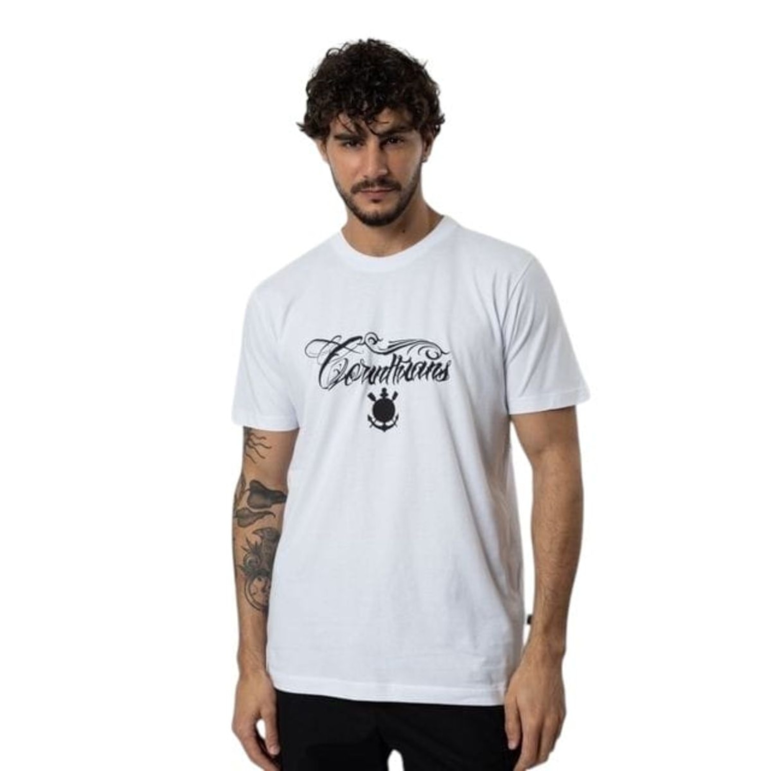 Camiseta Do Corinthians Proteção Gloriosa Surf Center Masculina - Foto 1