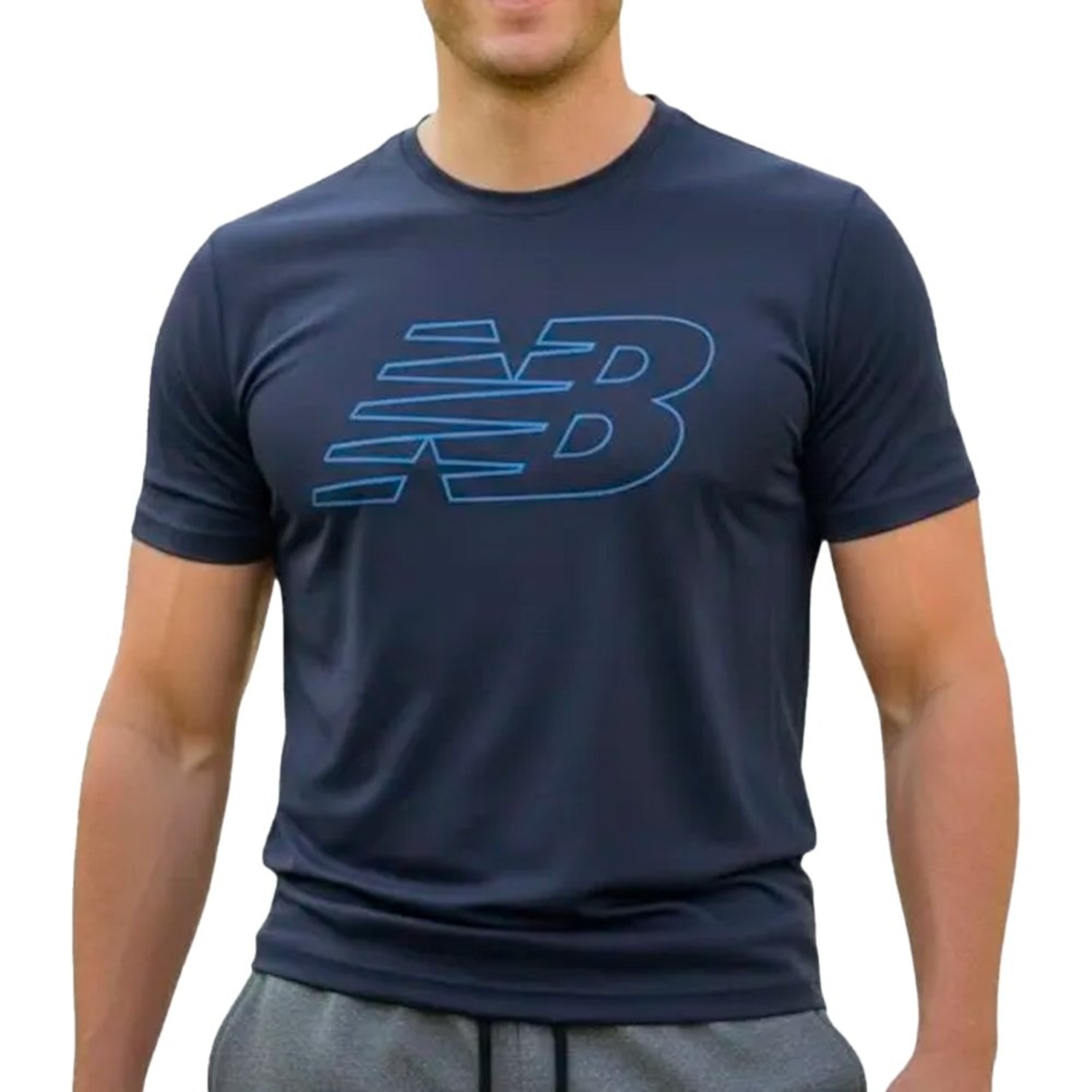Camiseta New Balance Athletics Graphic Masculina - Foto 1