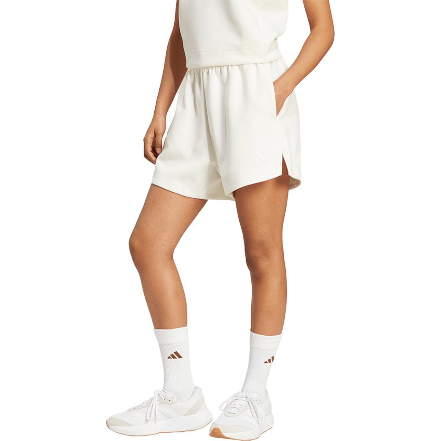 Shorts Moletom Soft Lux adidas Feminino - Foto 1