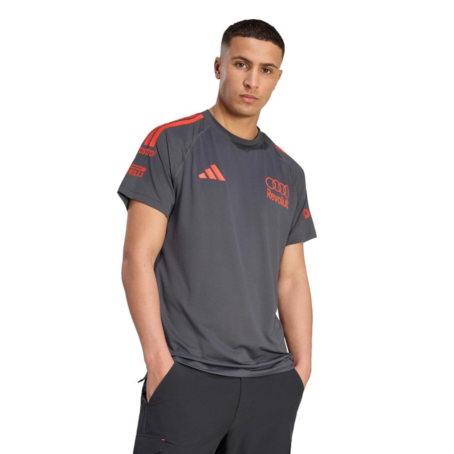 Camisets Audi Revolut F1 Team Mechanics adidas Masculino - Foto 1