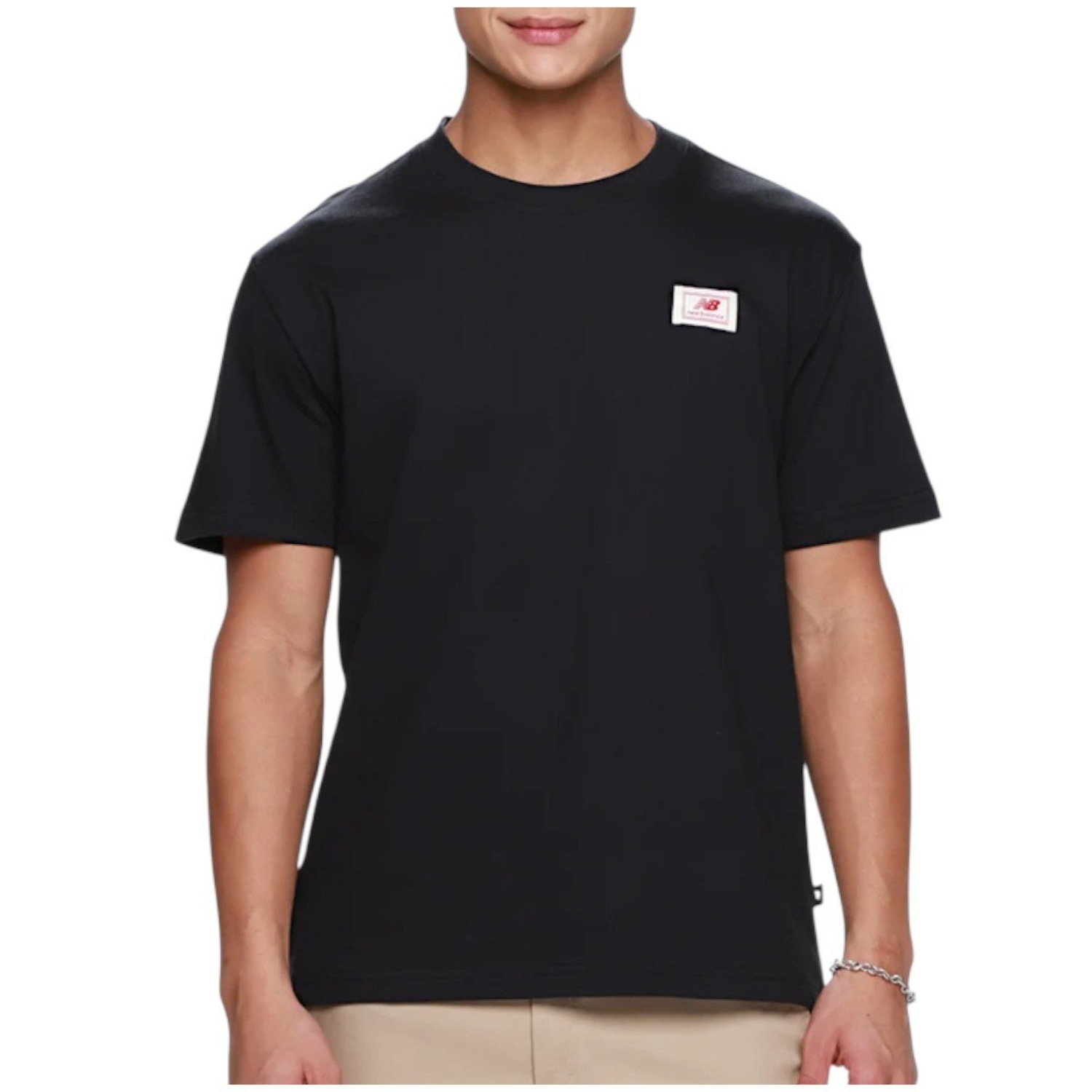 Camiseta New Balance Woven Label Masculina - Foto 1