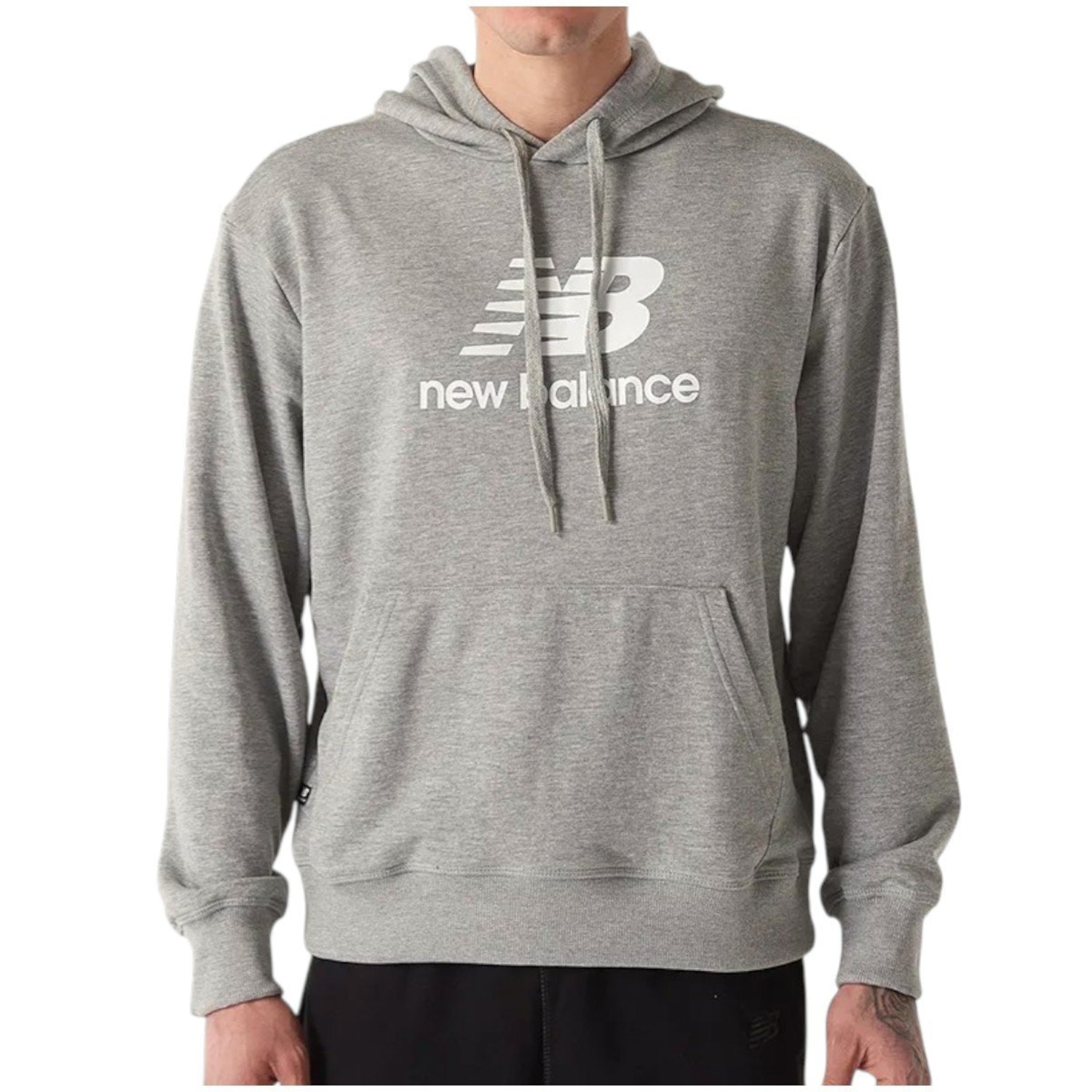 Blusão Moletom New Balance Basic com Capuz Masculino - Foto 1