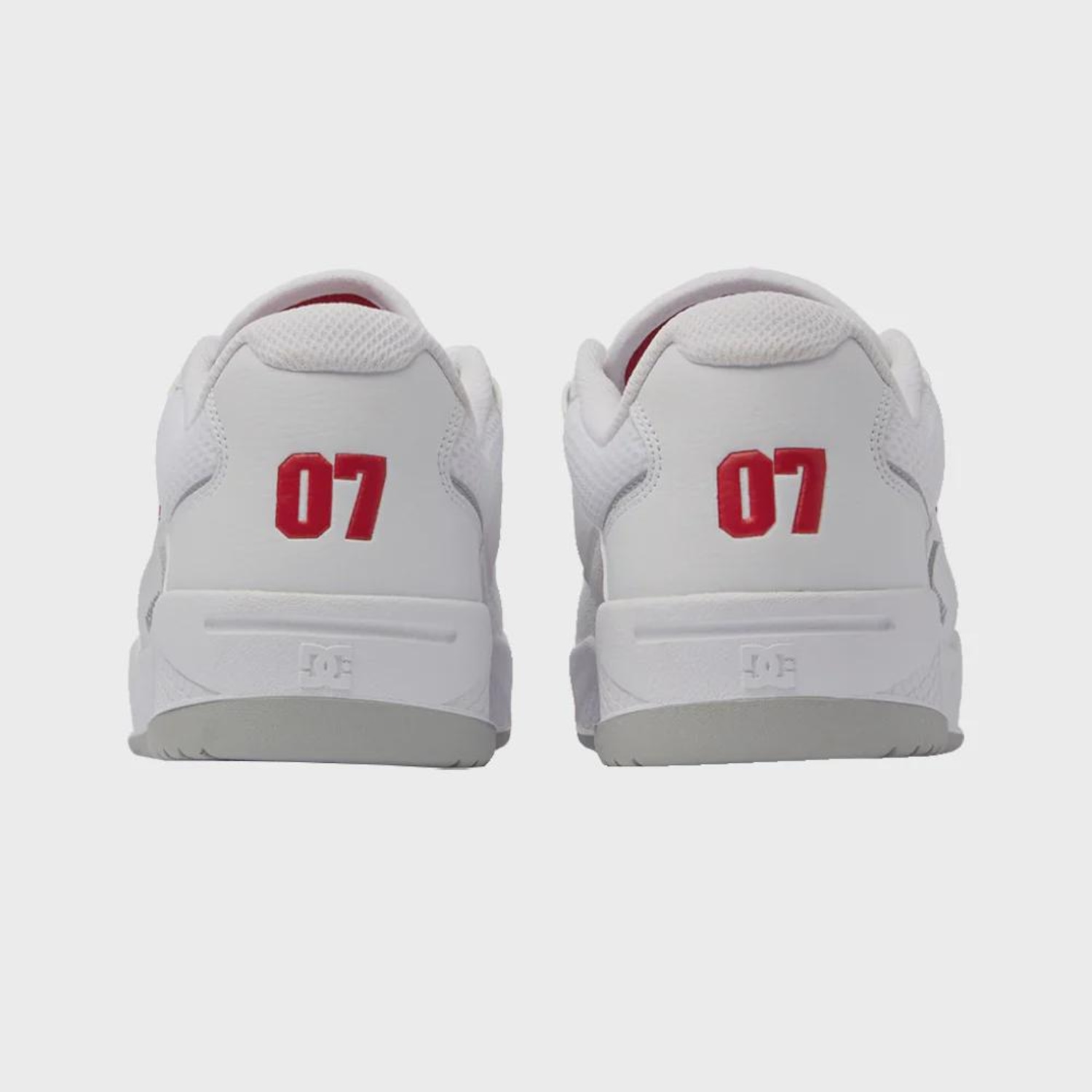 Tênis Shoes Construct White Red Grey DC Masculino - Foto 4