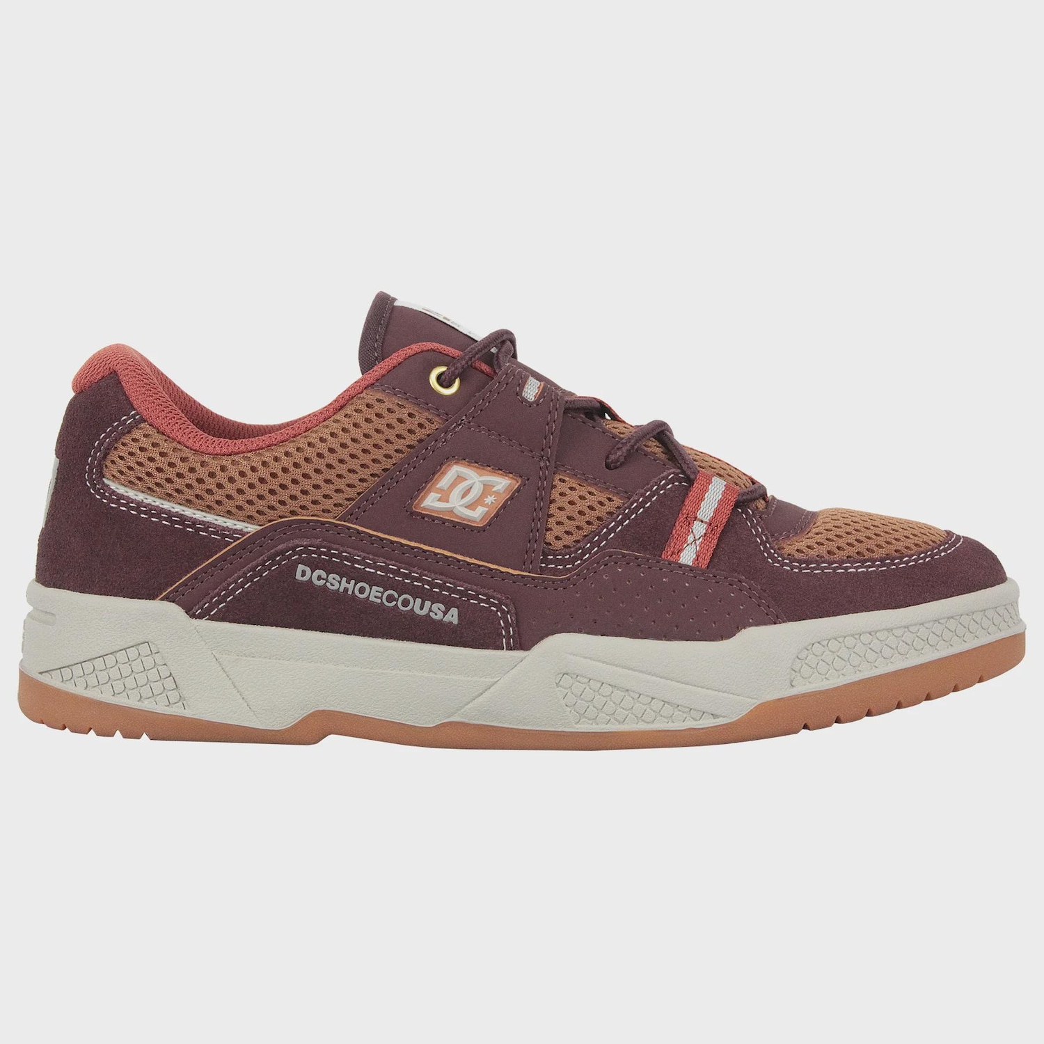 Tênis Shoes Construct Brown DC Masculino - Foto 1