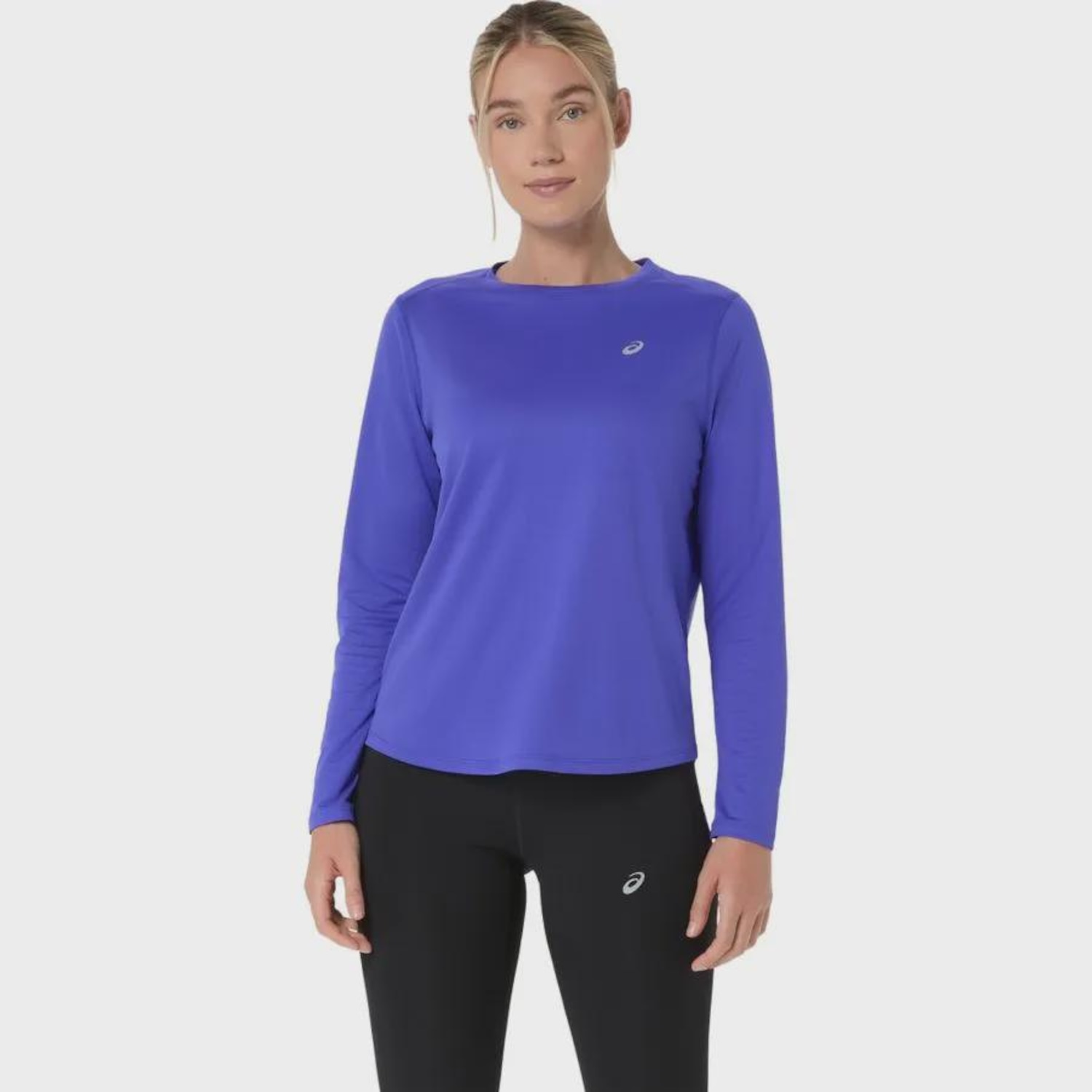 Camiseta ASICS Manga Longa Silver Feminino - Foto 1