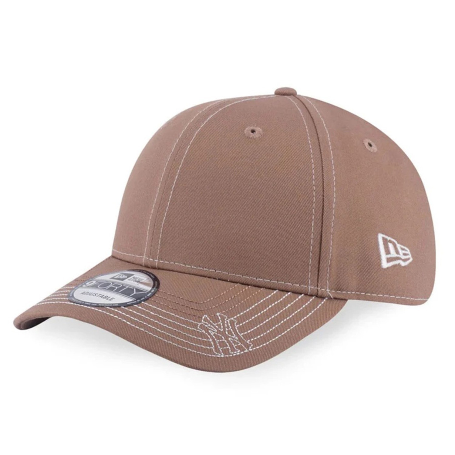 Boné Unissex New Era 9FORTY New York Yankees MLB Contrast Aba Curva - Foto 1