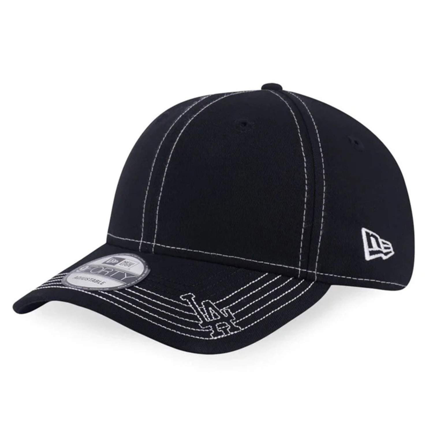 Boné Unissex New Era 9FORTY Los Angeles Dodgers MLB Contrast Aba Curva - Foto 1