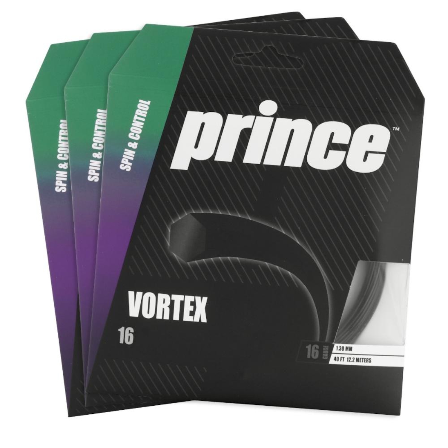 Corda Prince Vortex 16 1.30mm Pack com 3 Unidades - Foto 1