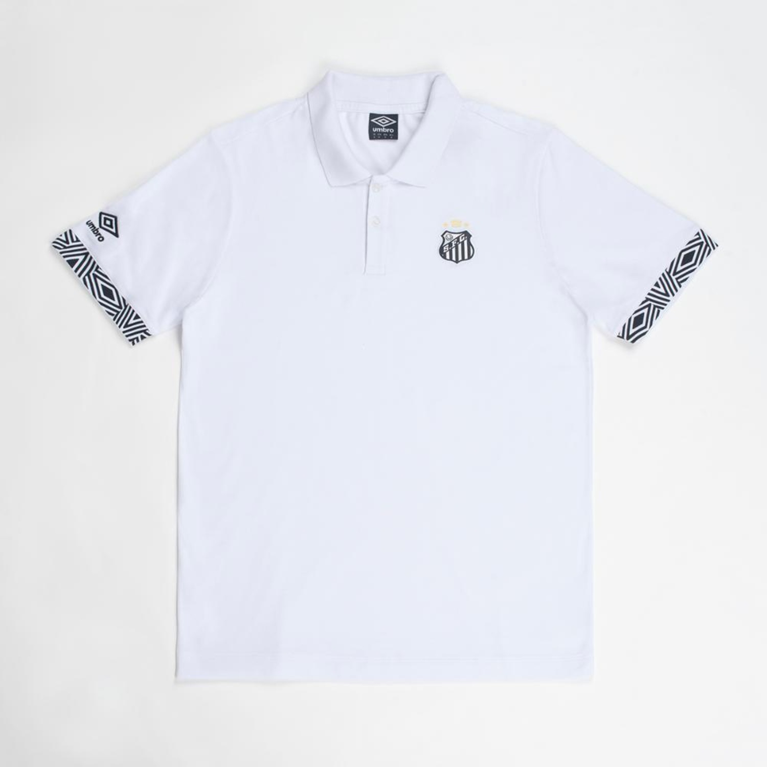 Camisa Polo do Santos Viagem 26/27 Umbro Masculina - Foto 1