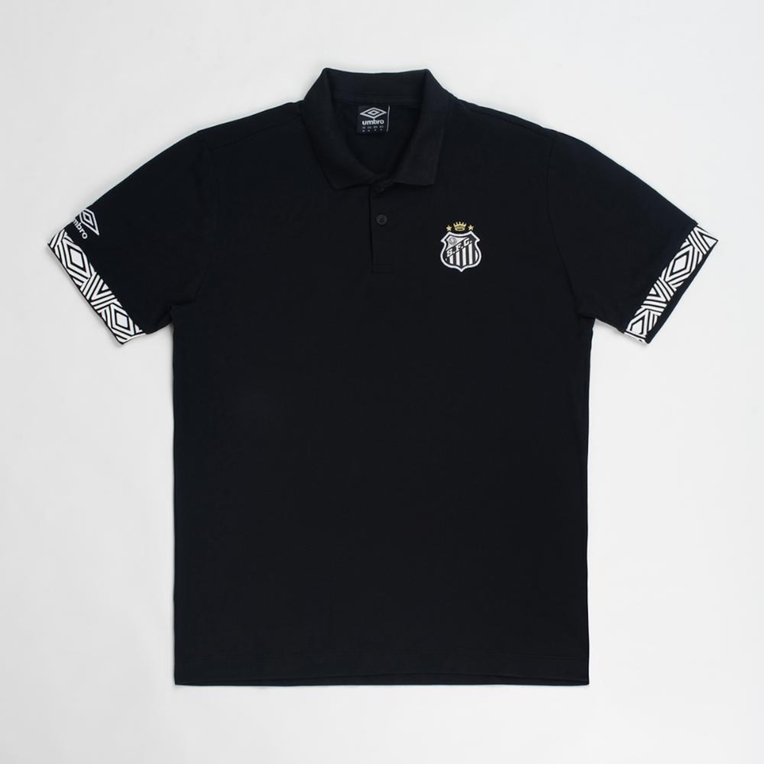 Camisa Polo do Santos Viagem 26/27 Umbro Masculina - Foto 1