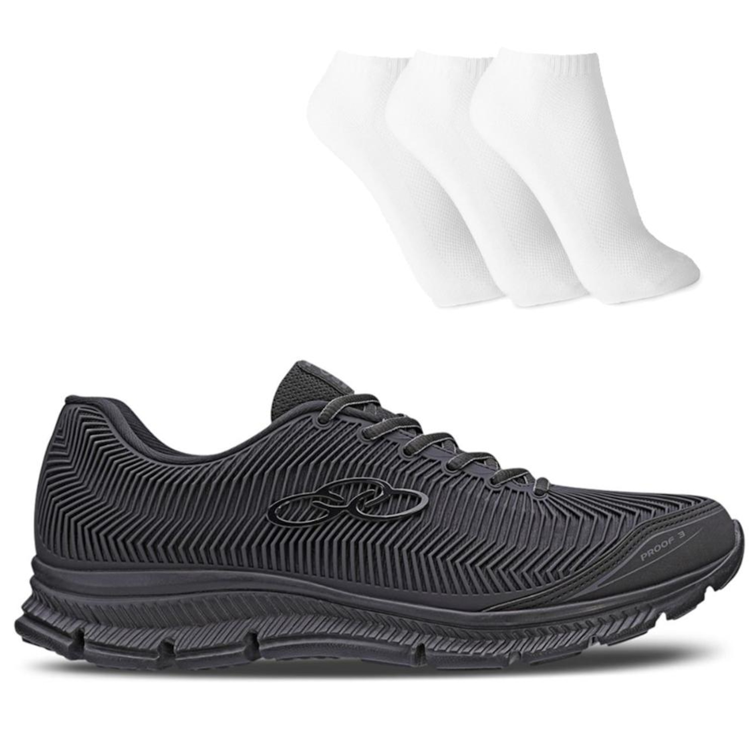 Tênis Olympikus Proof 3 Masculino + 3 Pares de Meias - Foto 1