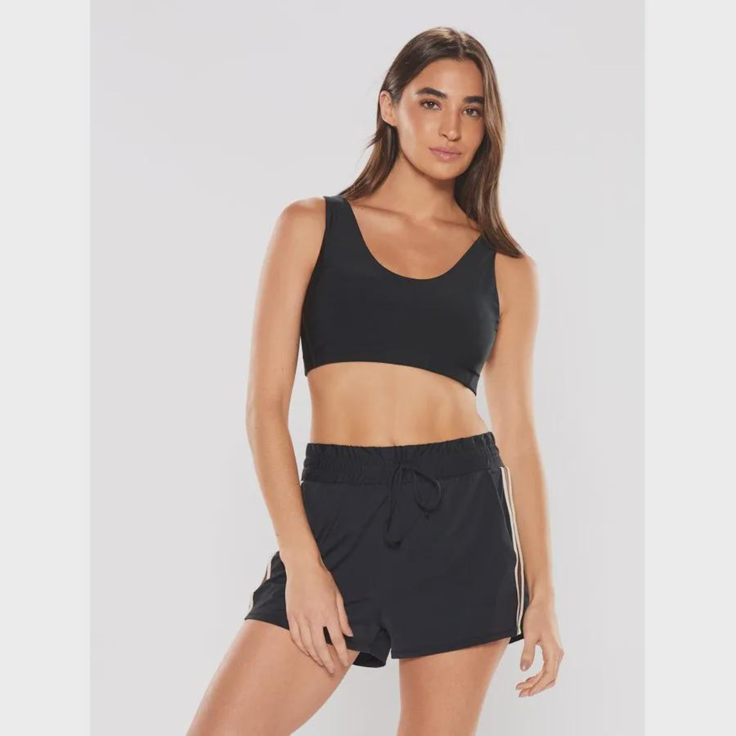 Top Fitness Bodyforsure Alça Reta Liso Push - Feminino - Foto 1