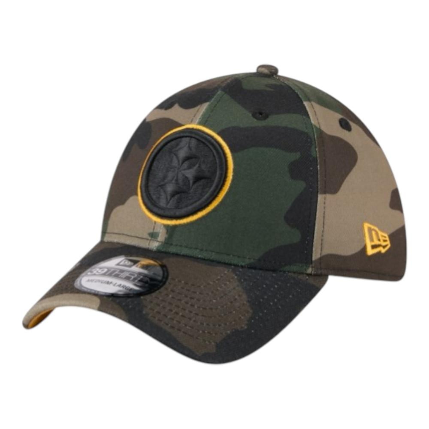 Boné New Era 3930 Pittsburgh Steelers Salute Service - Foto 1