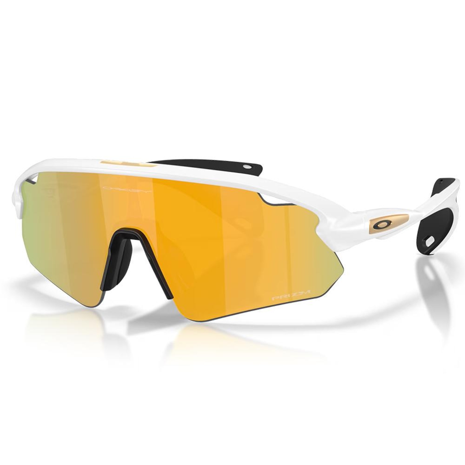 Óculos de Sol Oakley Stunt Devil A Matte White Prizm 24K - Foto 1