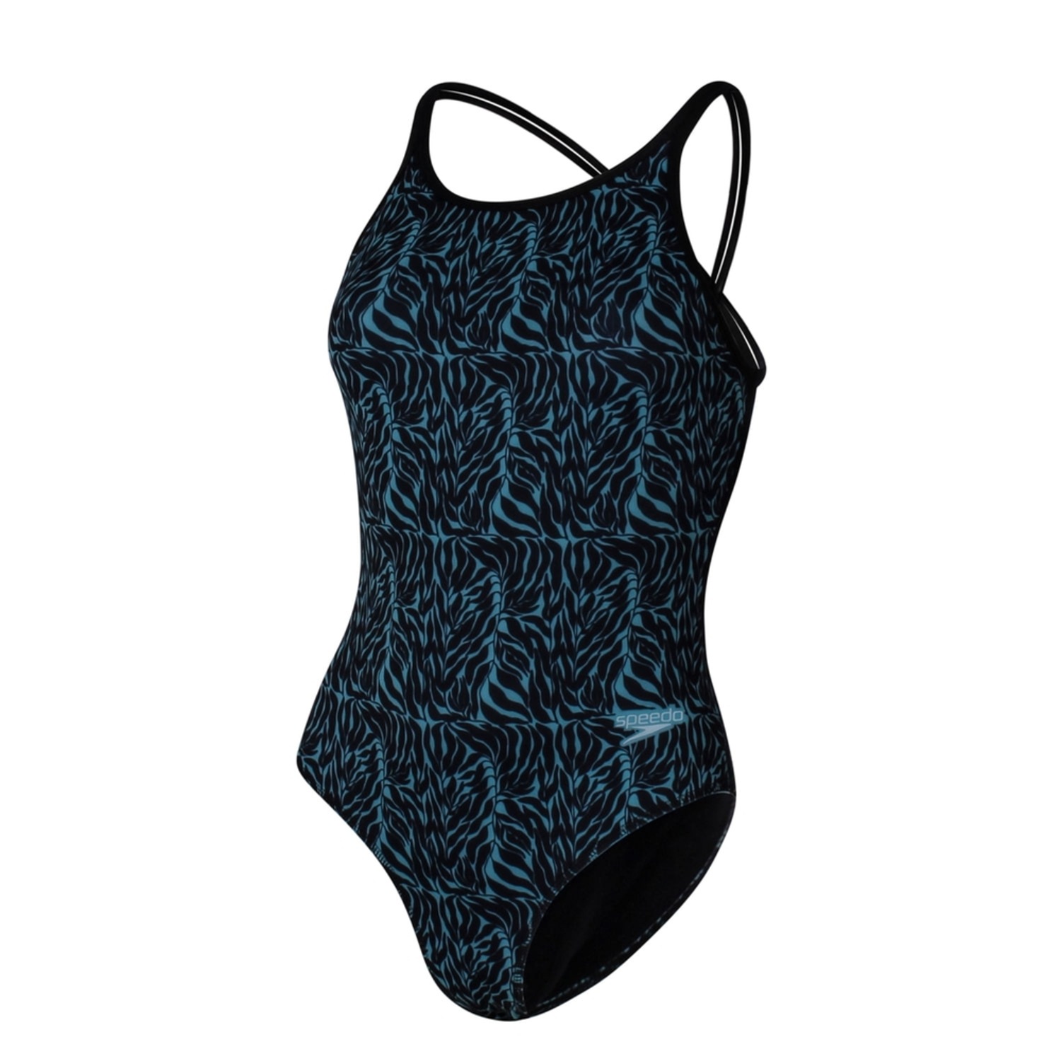 Maiô Four Stripes Pile of Leafs Speedo Feminino - Foto 3